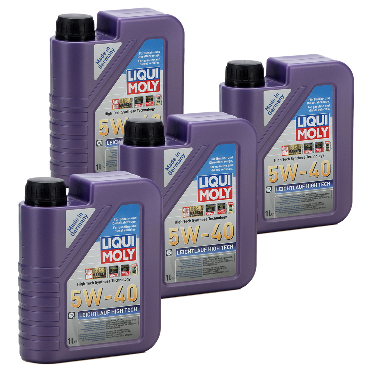 4L 4 Liter LIQUI MOLY Motoröl Öl Leichtlauf HIGH TECH 5W40 BMW LL-01 MB 229.5