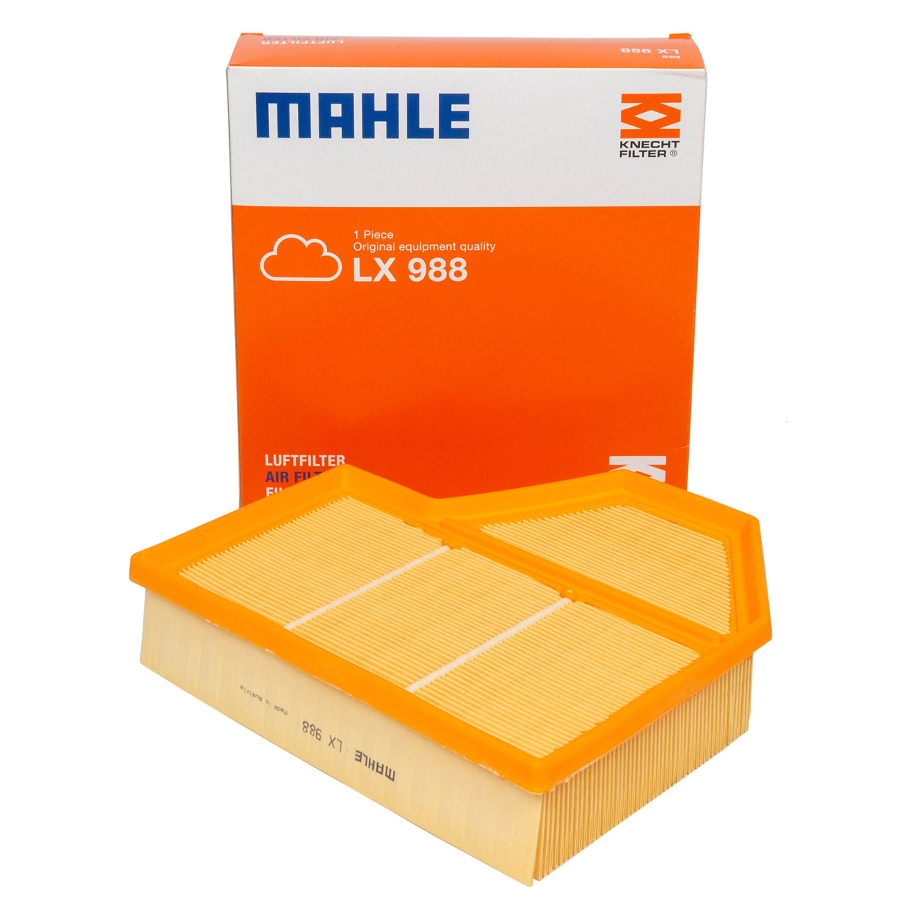 MAHLE LX988 Luftfilter Filter BMW 5er E60 E61 M5 6er E63 M M6 S85 B50 A links 13727834715