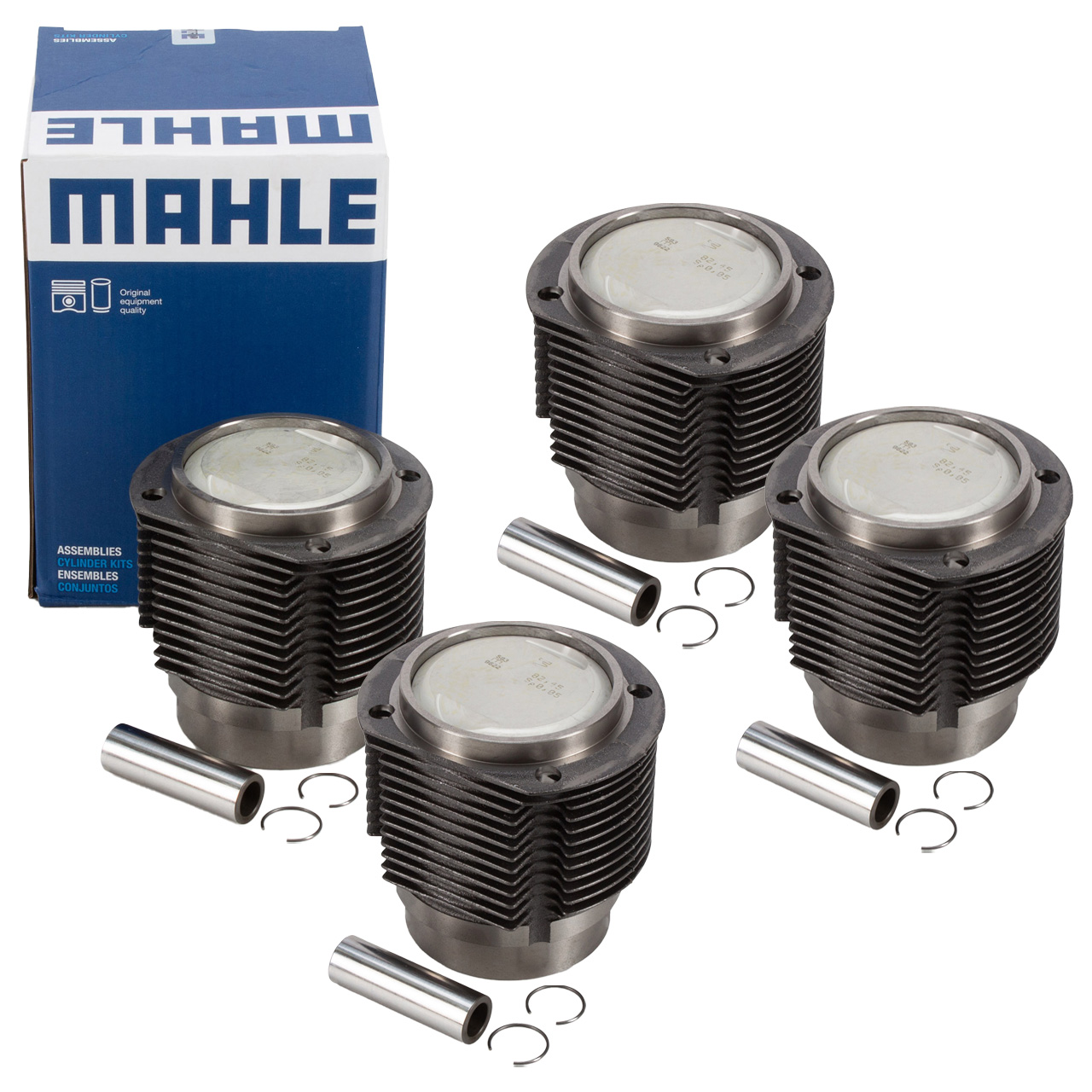 4x MAHLE 5033790 Kolben Reparatursatz PORSCHE 356 A / B / C 1600 75 PS 61610390690