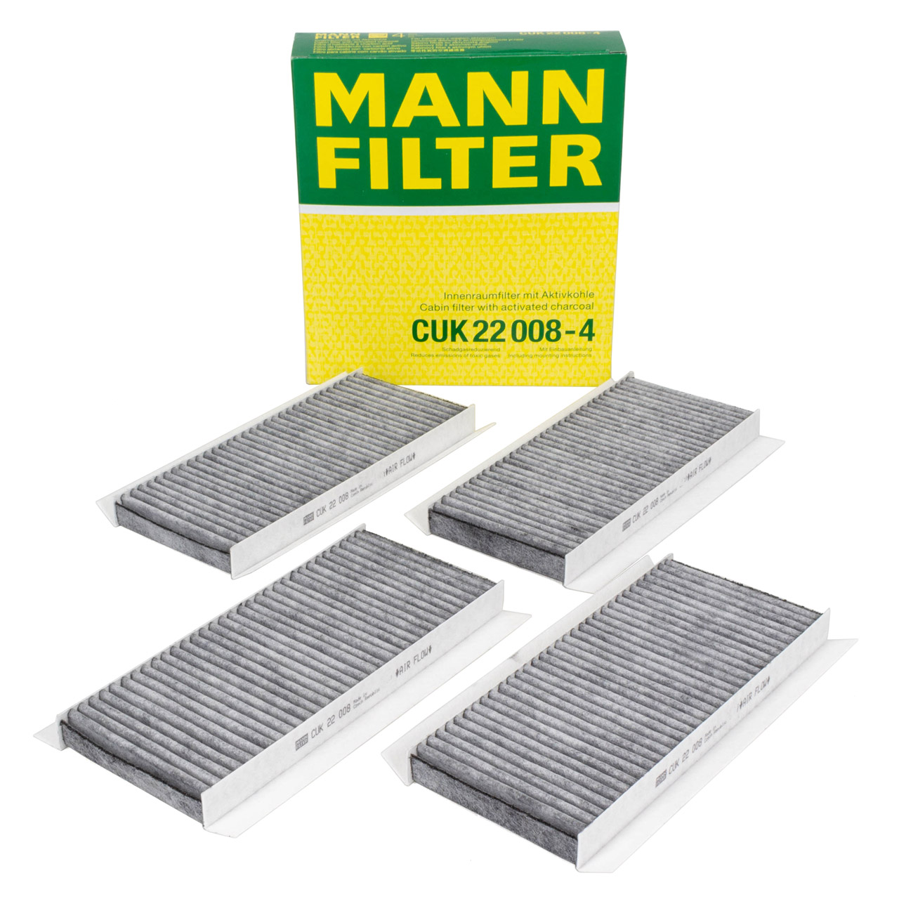 MANN CUK22008-4 Innenraumfilter Satz BMW 3er E90 E91 E92 E93 M3 / GTS 64319159606