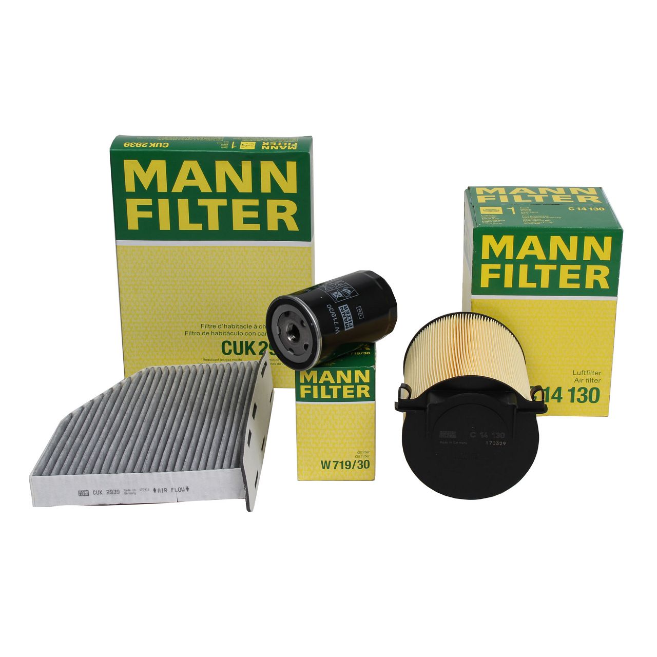 MANN Filter-Set VW Golf 5 6 Passat B6 Touran AUDI A3 8P SET Leon SKODA Octavia 2 1.6