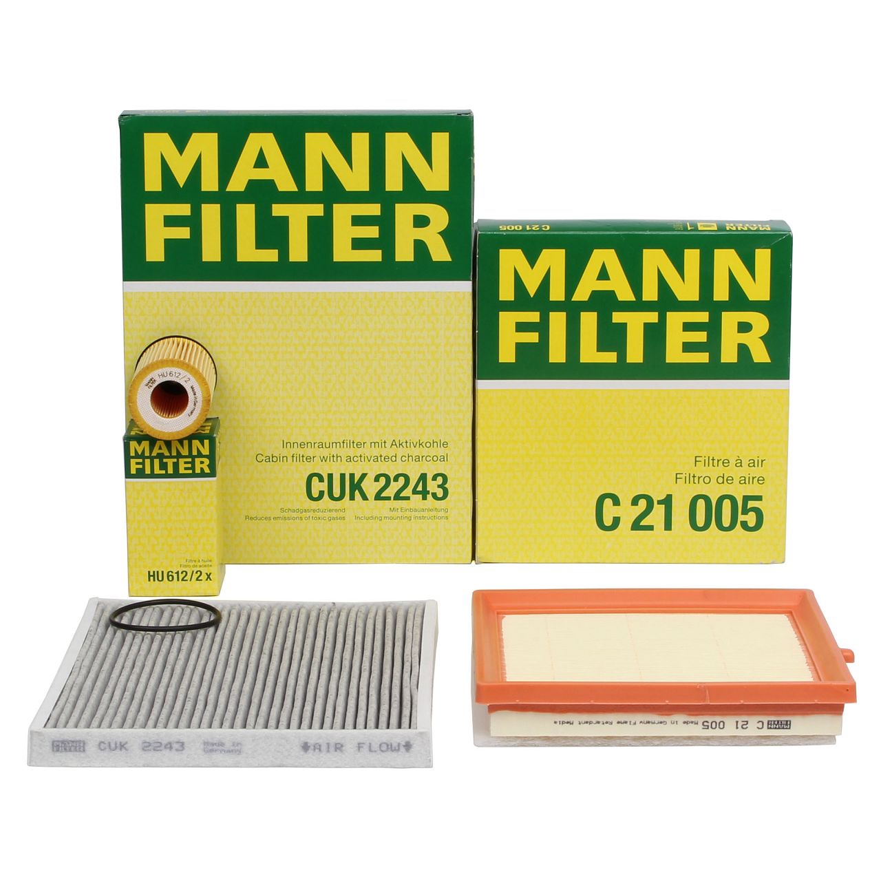 MANN Filter-Set OPEL Adam (M13) 1.2 69 PS + 1.4 / S 87/101/150 PS