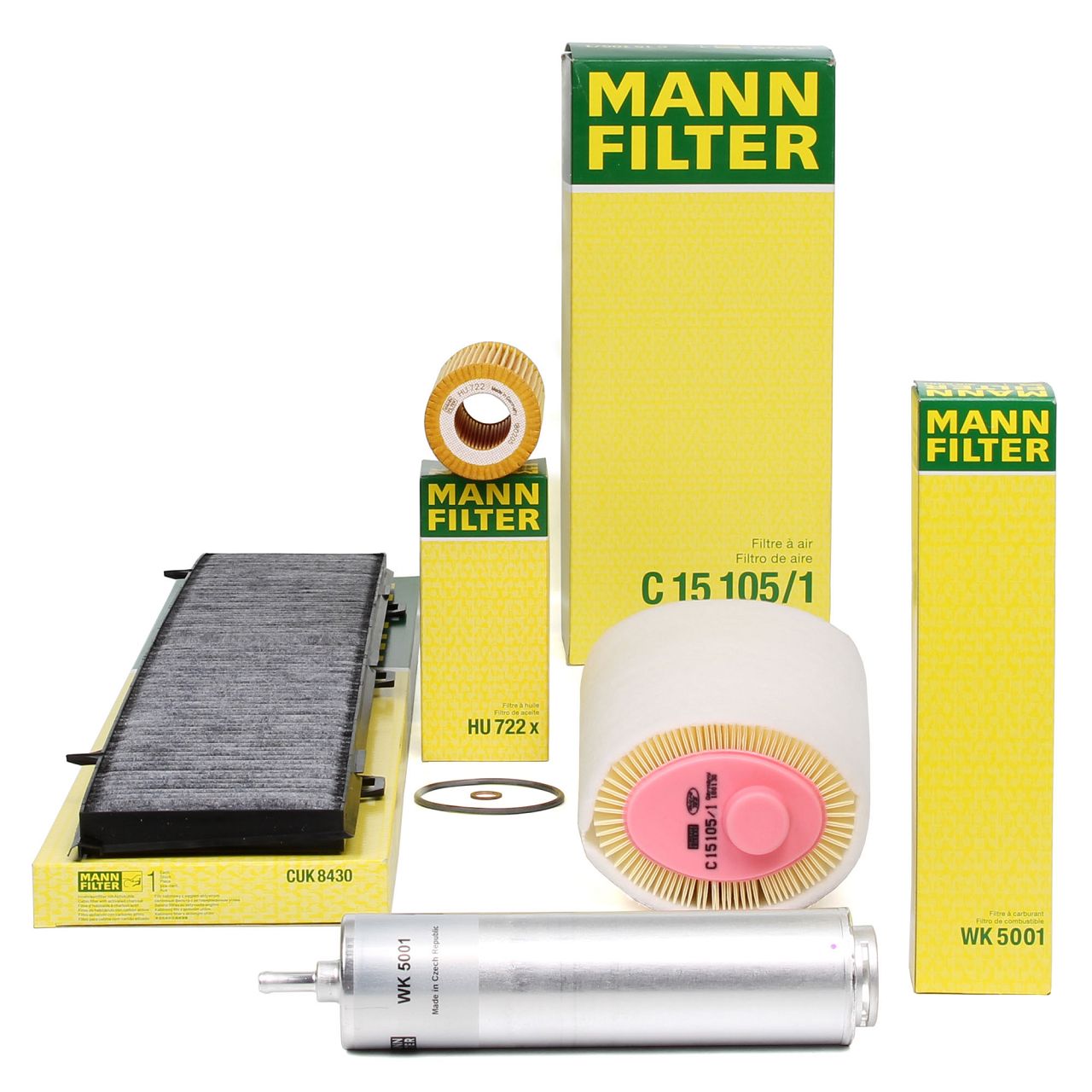 MANN Filter-Set 4-tlg BMW 3er E90 E91 318d 122 PS 320d 150/163 PS M47 bis 02.2010