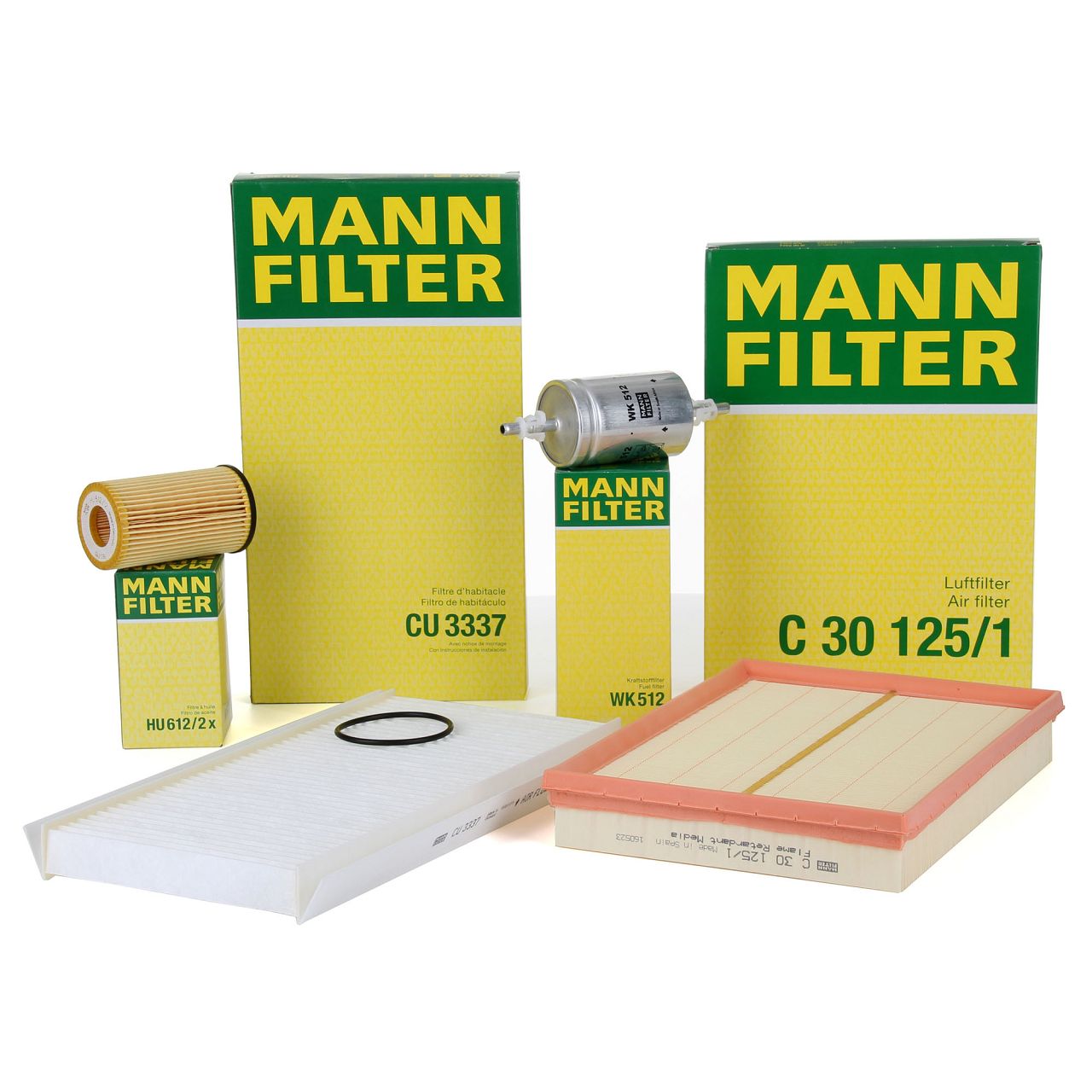 MANN Filter-Set 4-tlg OPEL Corsa C Combo Tigra B 1.0 1.2 1.4 ab Motor-Nr. 19MA9235