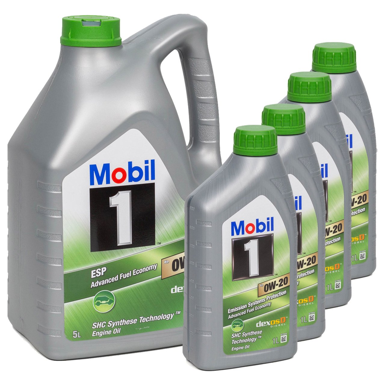 9L 9 Liter Mobil 1 ESP X2 0W-20 Motoröl Öl dexosD PORSCHE C20 VW 508/509.00 MB 229.71