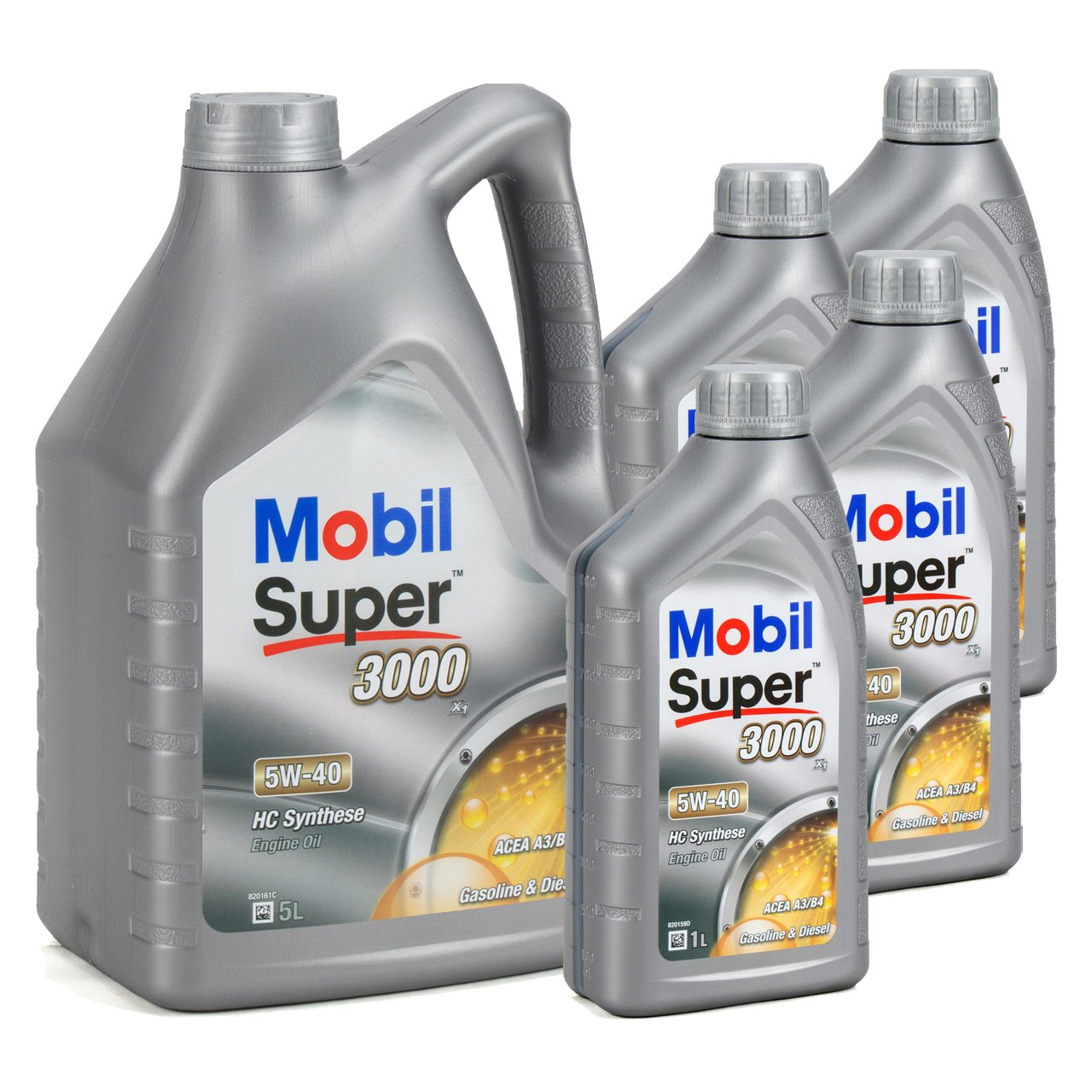 9L 9 Liter Mobil SUPER 3000 X1 Motoröl Öl 5W-40 A3/B4 VW 502/505.00 MB 229.3