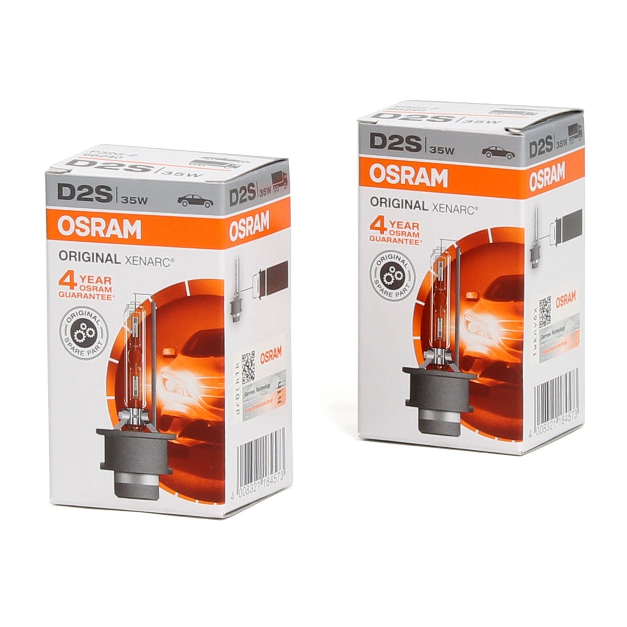 2x OSRAM Xenarc Xenon Brenner D2S ORIGINAL 85V 35W P32d-2 66240