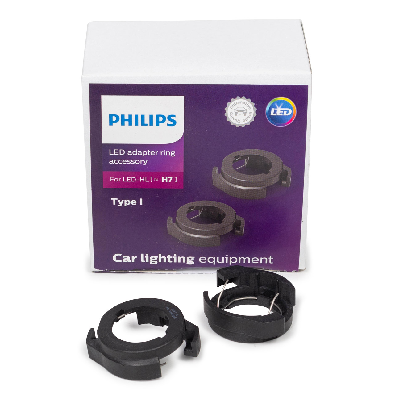 PHILIPS 11179X2 Adapterringe Lampenfassung H7 LED Typ I PX26d für VW Passat B6