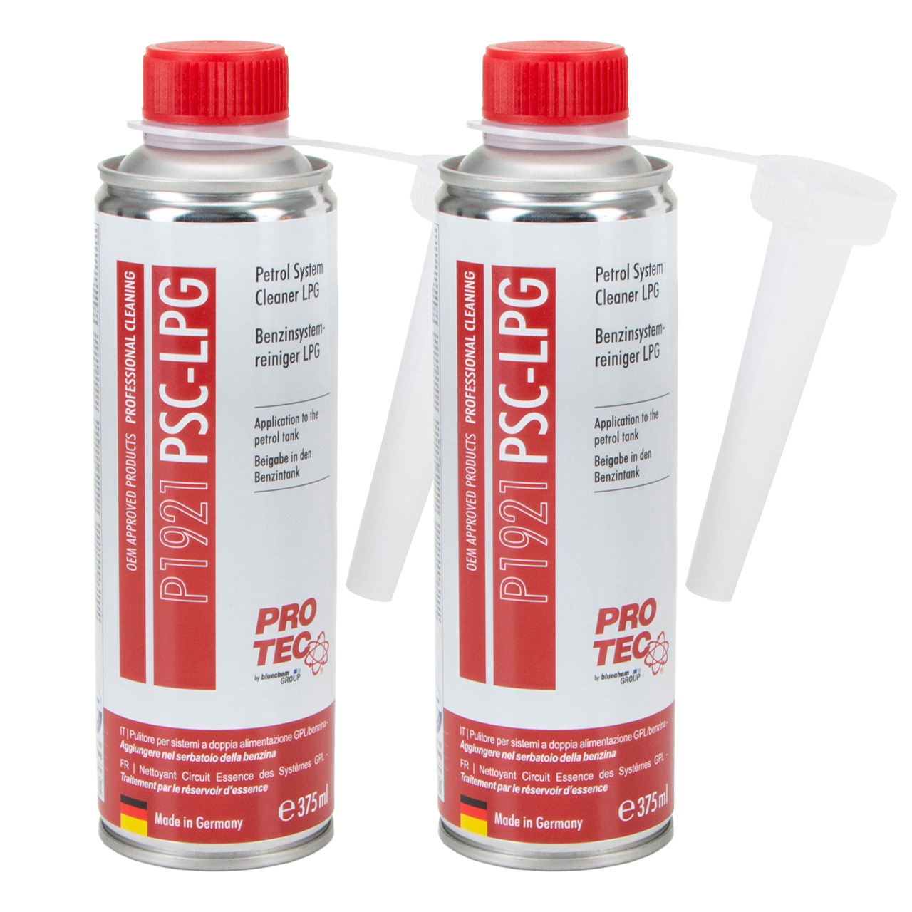 2x 375ml PROTEC P1921 Benzinsystemreiniger Benzinreiniger PSC-LPG Additiv