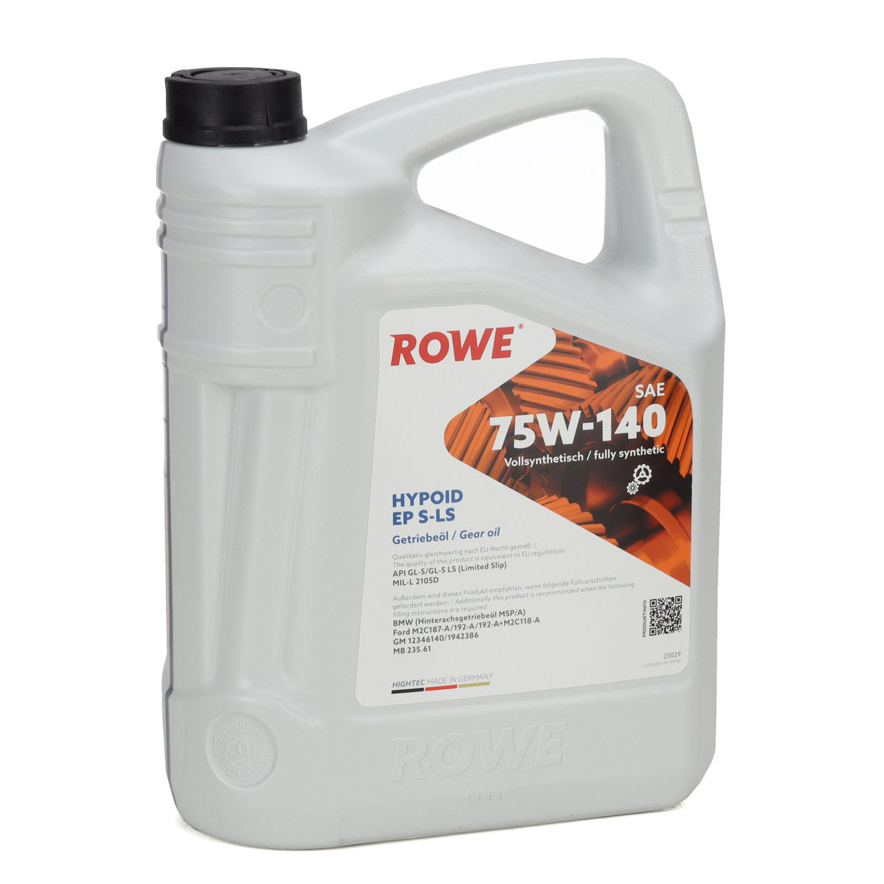 7L 7 Liter ROWE HYPOID EP S-LS SAE 75W-140 Limited Slip Schaltgetriebeöl API GL-5 / LS