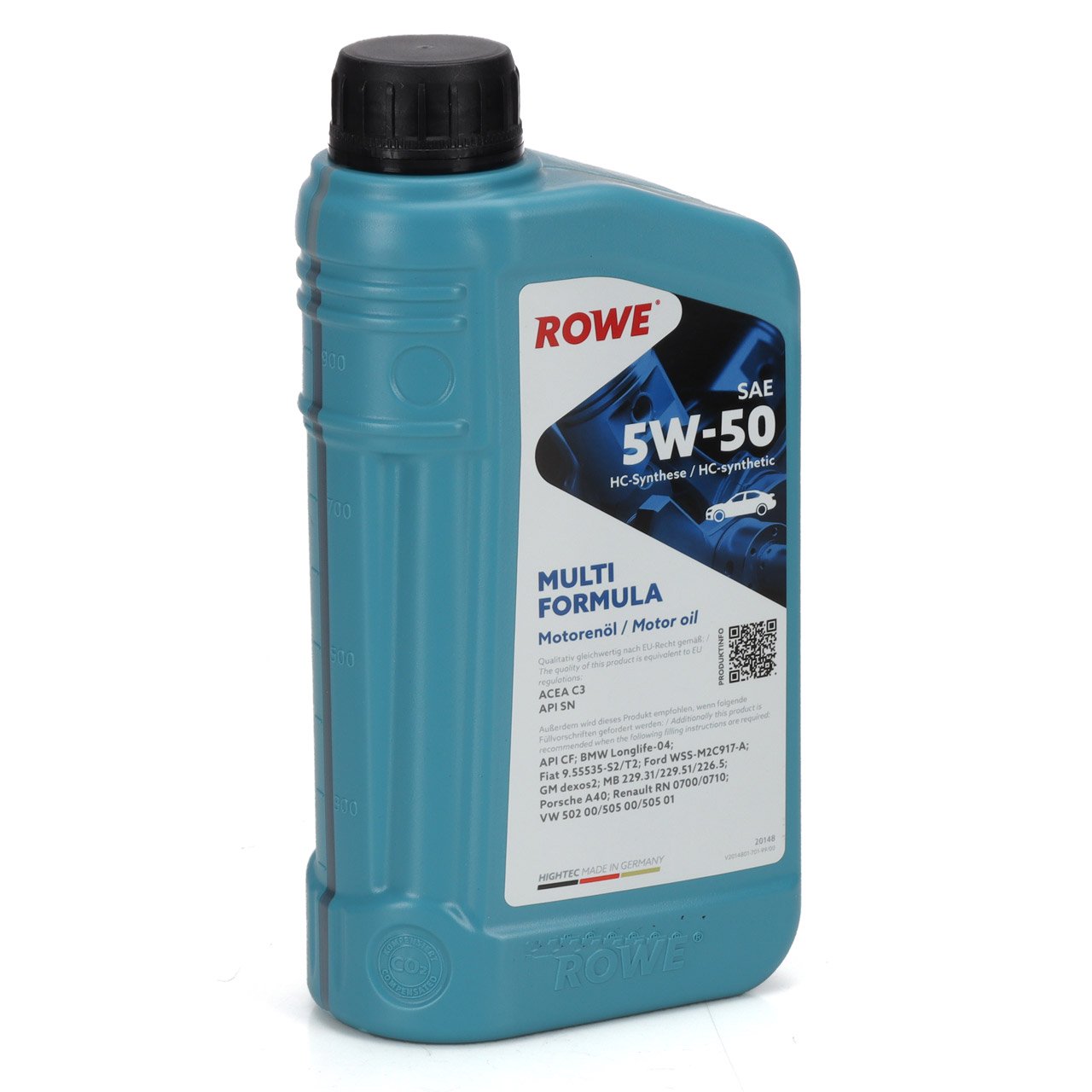 7L 7 Liter ROWE MULTI FORMULA 5W-50 Motoröl Öl ACEA C3 API SN BMW LL-04 VW 502/505.00