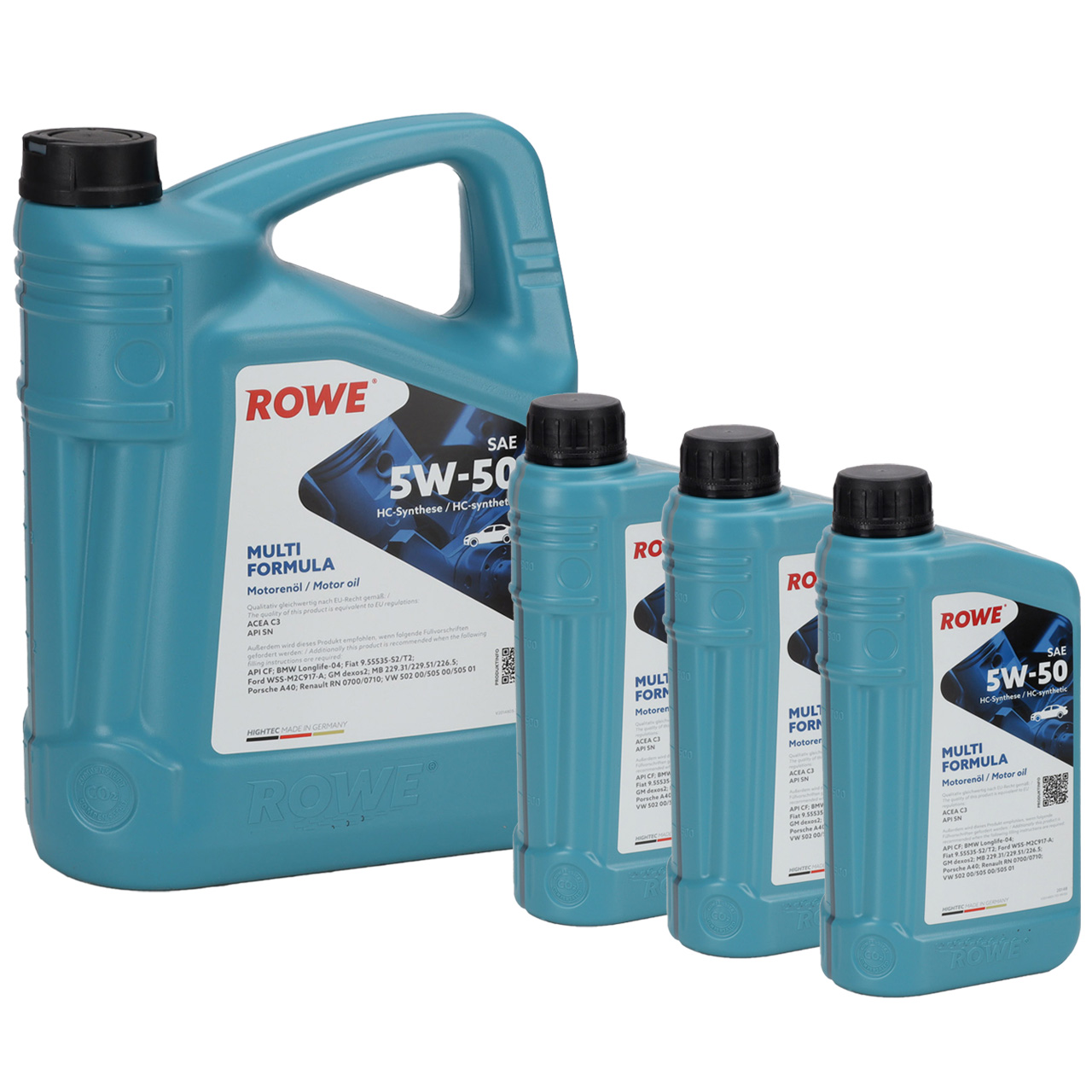 8L 8 Liter ROWE MULTI FORMULA 5W-50 Motoröl Öl ACEA C3 API SN BMW LL-04 VW 502/505.00