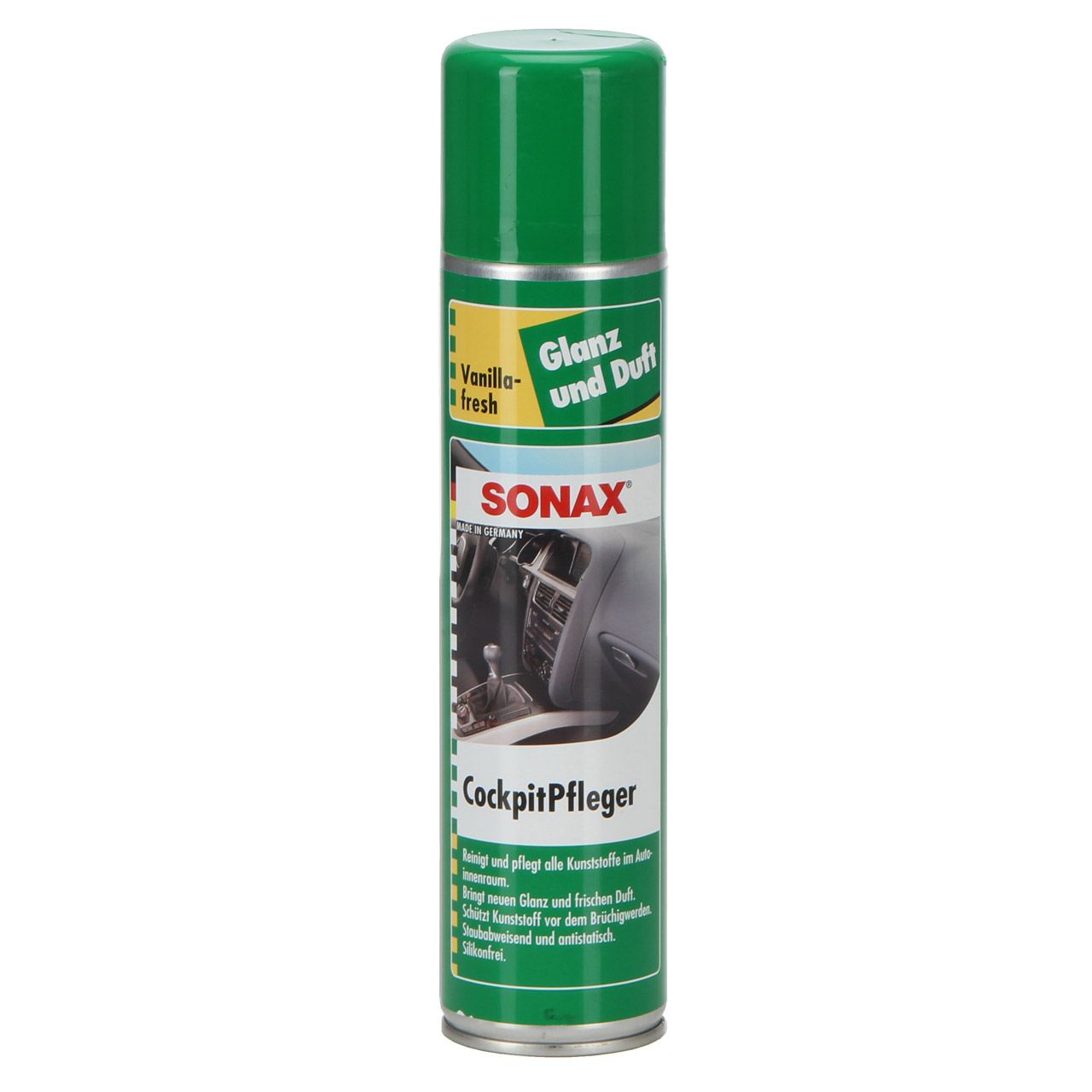 SONAX Cockpitpfleger Pflege Reiniger Plastik Vanille Vanilla-Fresh 400ml 342300