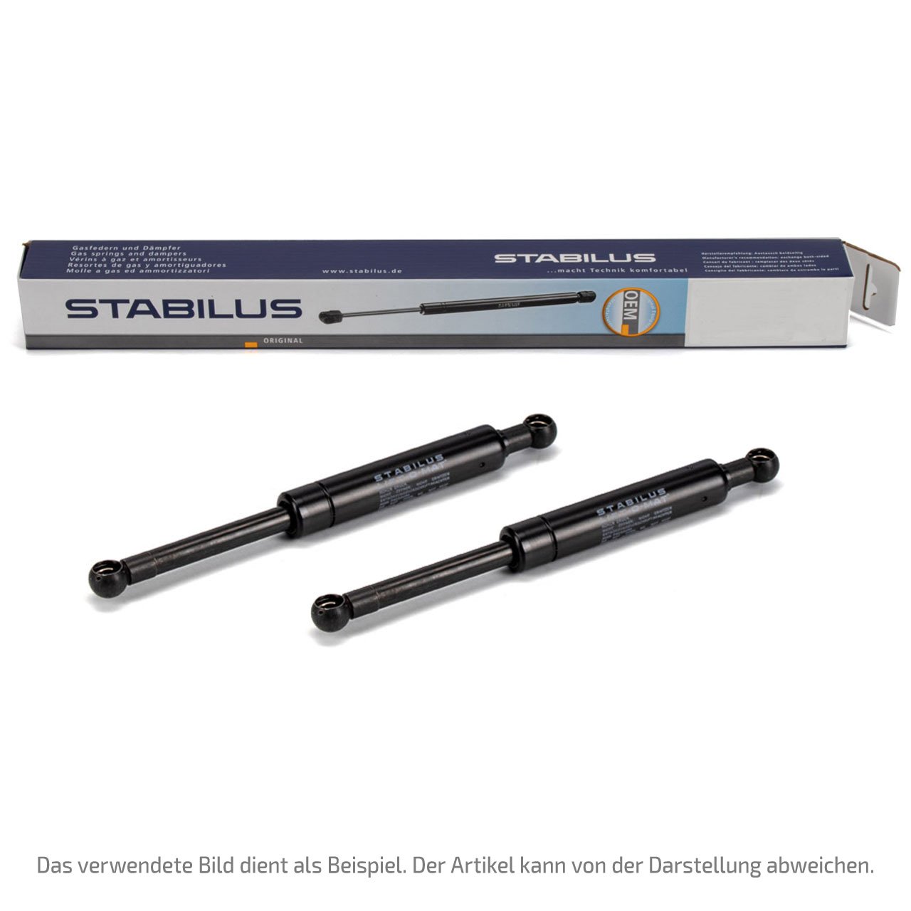 2x STABILUS 138654 Heckklappendämpfer Gasdruckfeder VW Jetta 3 (1K2)  1K5827550C 