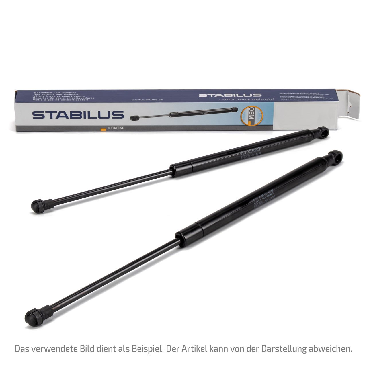 2x STABILUS 023713 Heckklappendämpfer Gasdruckfeder AUDI A3 S3 RS3 Sportback (8PA)