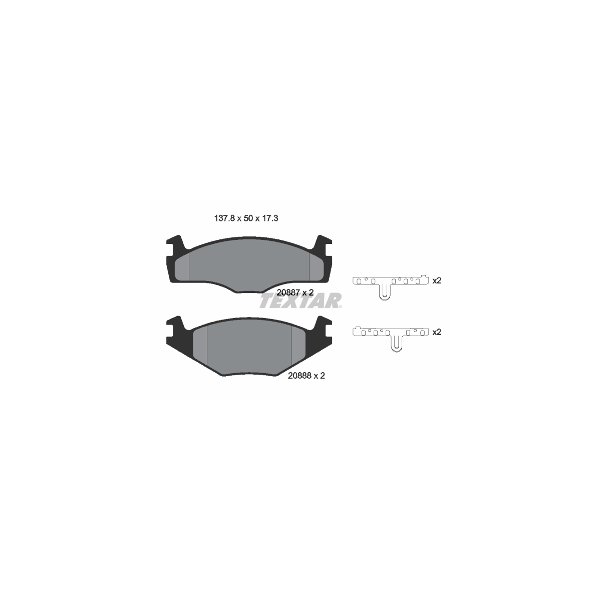 TEXTAR Bremsen Bremsscheiben + Bremsbeläge VW Polo (6N1) vorne