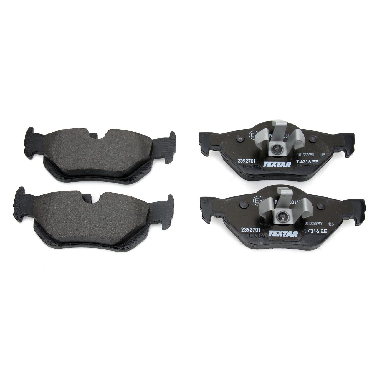 TEXTAR Bremsscheiben + Wako + Beläge BMW 1er E81 E87 3er E90-93 bis 02.2010 hinten