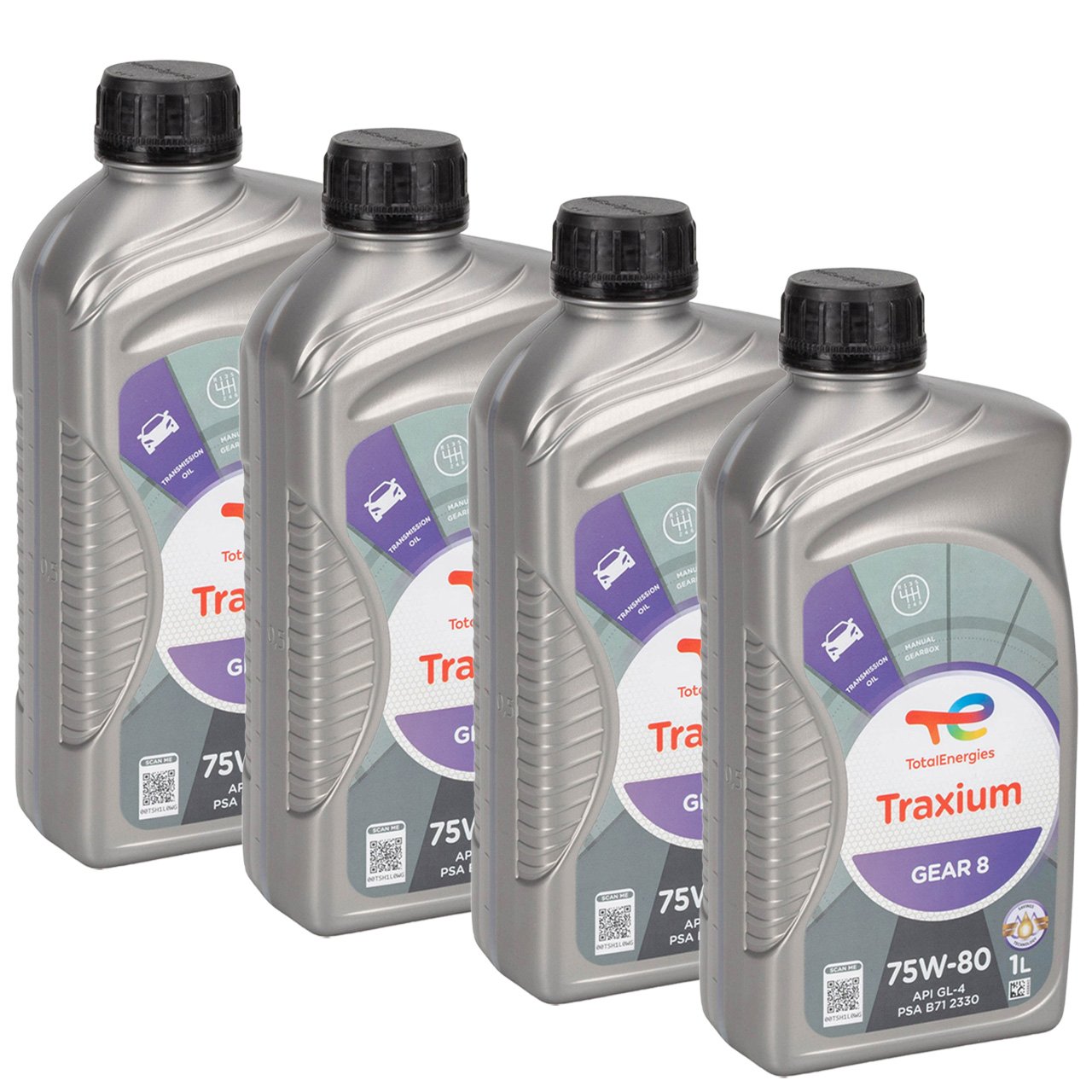 4L 4 Liter TOTAL TRAXIUM GEAR 8 75W-80 Getriebeöl API GL-4 GL-4+ PSA B71 2330