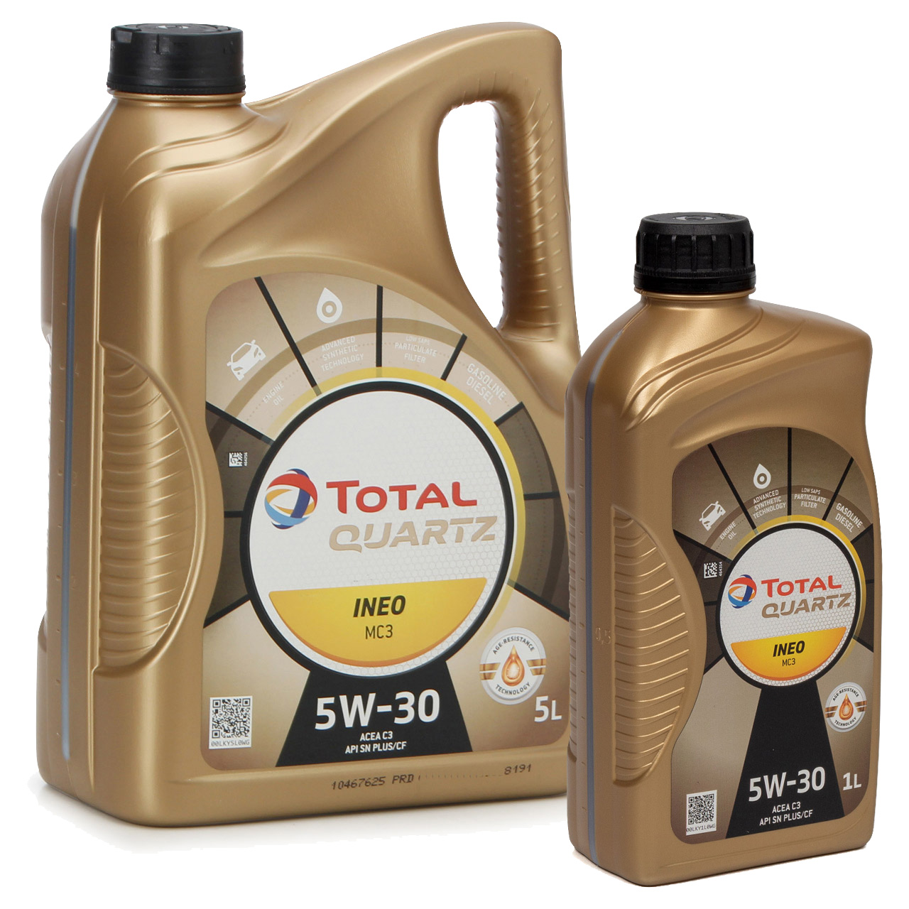 6L 6 Liter TOTAL QUARTZ INEO MC3 5W-30 Motoröl MB 229.52 BMW LL-04 VW 505.01