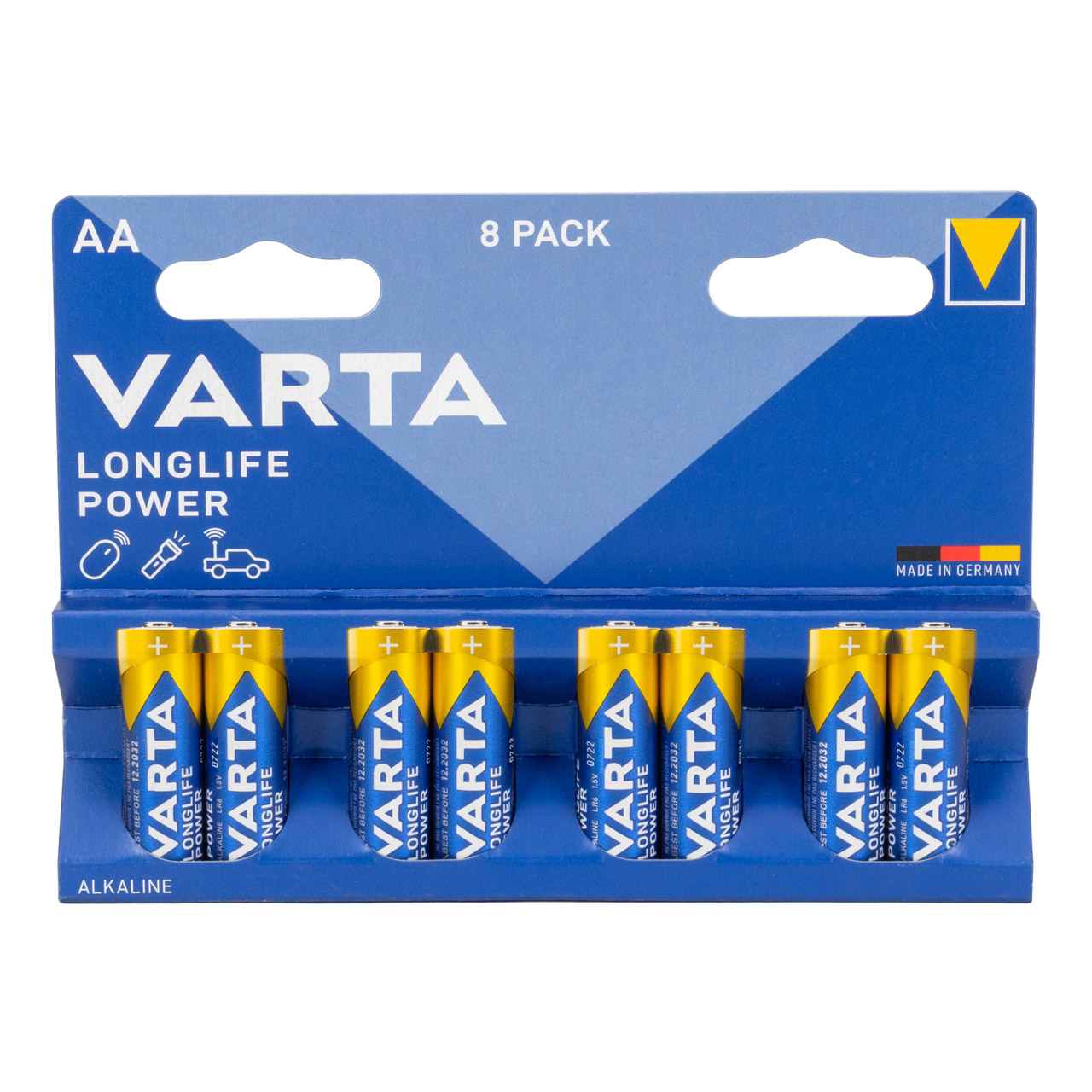 8x VARTA LONGLIFE POWER ALKALINE Batterie AA MIGNON 4906 LR6 MN1500 1,5V