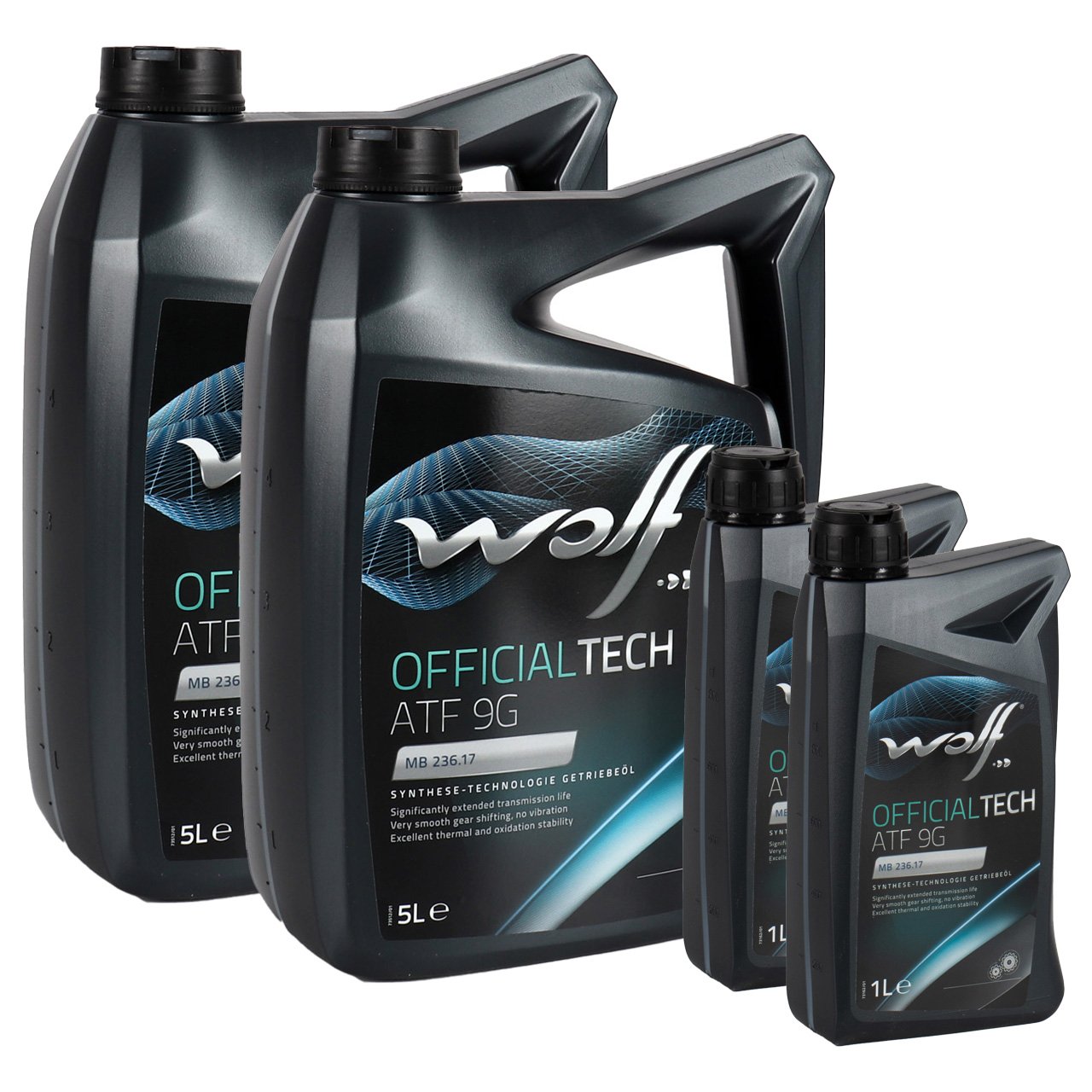 12L 12 Liter WOLF OFFICIALTECH ATF 9G Automatikgetriebeöl für MERCEDES 9-Gang MB 236.17