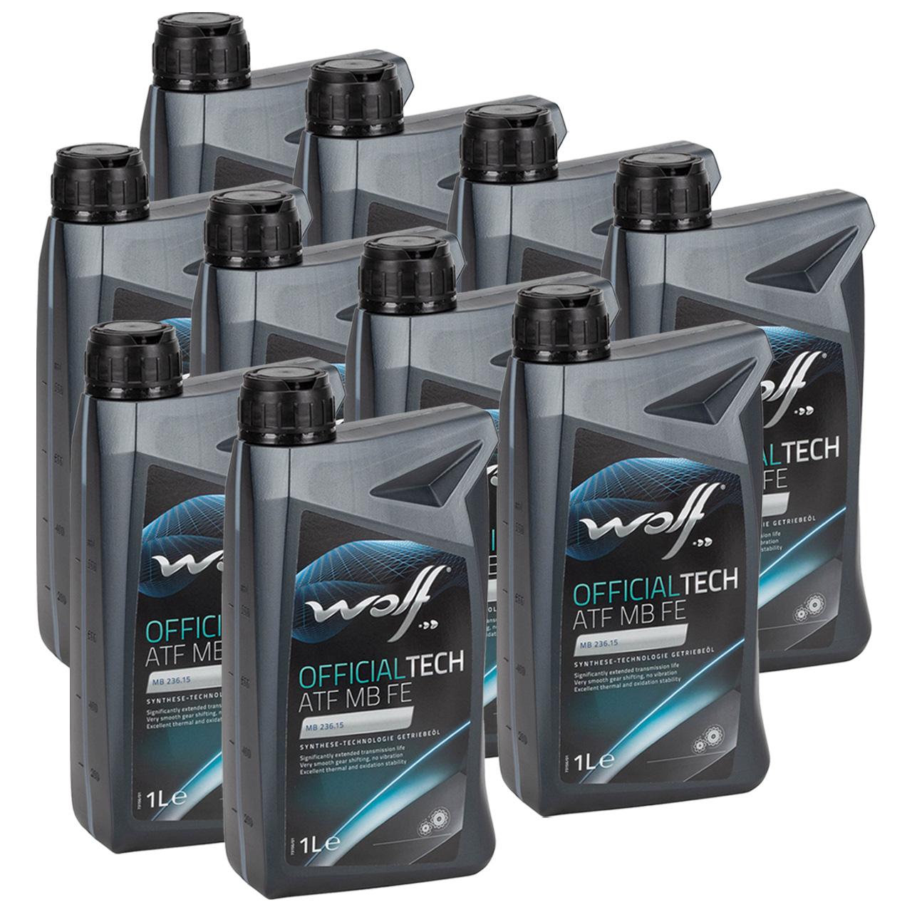 10L 10 Liter WOLF OFFICIALTECH ATF MB FE Automatikgetriebeöl für MERCEDES 7-Gang MB 236.15