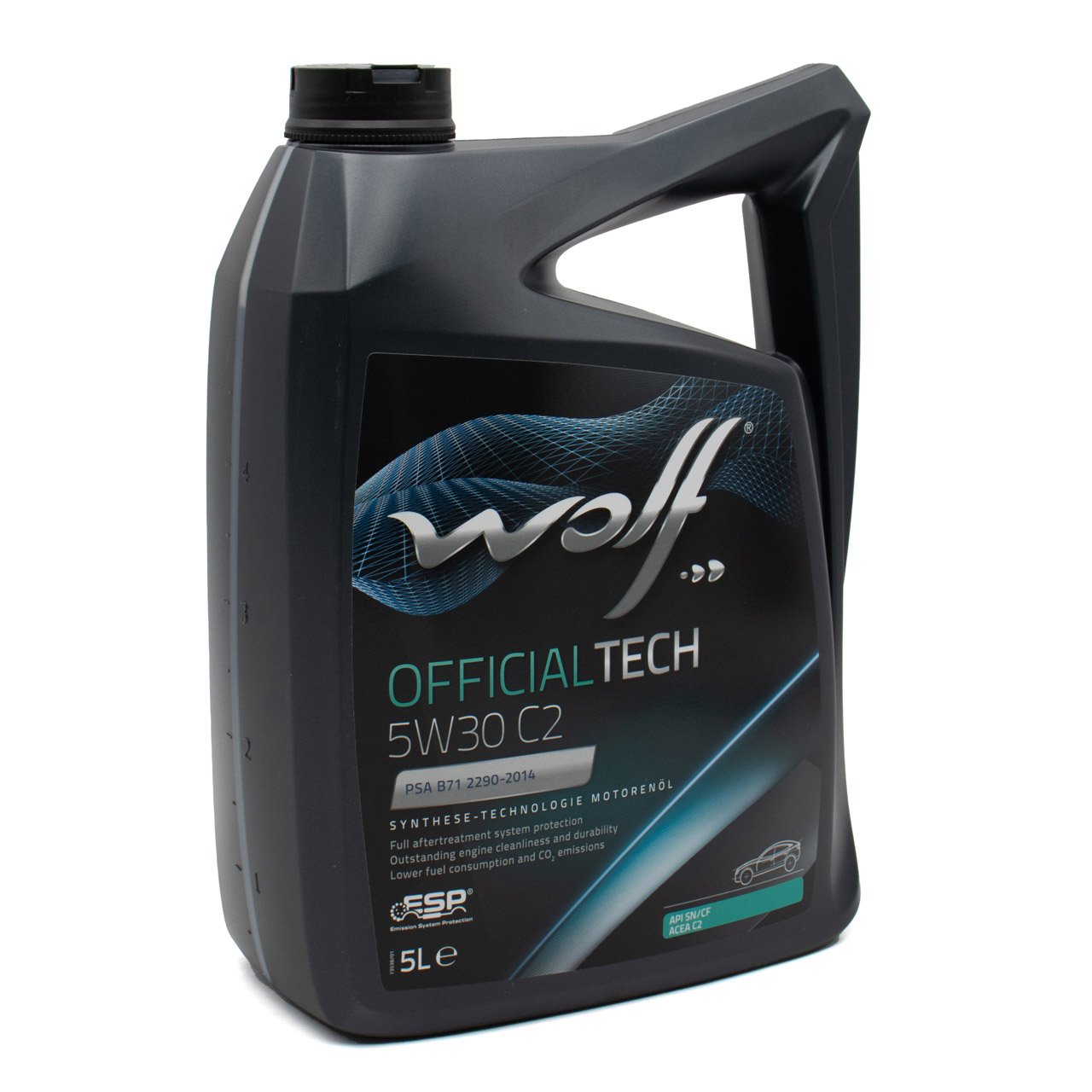 5L 5 Liter WOLF OFFICIALTECH 5W30 C2 Motoröl Öl PSA B71 2290 FIAT 9.55535-S1