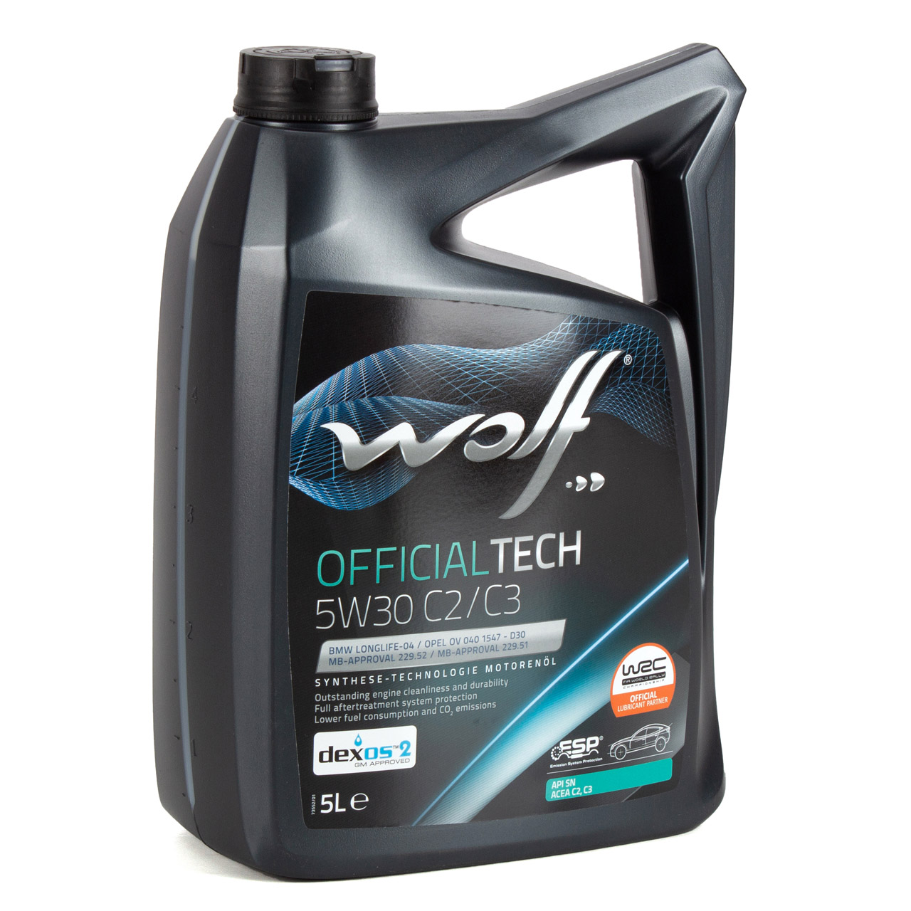 5L 5 Liter WOLF OFFICIALTECH 5W30 C2/C3 Motoröl BMW LL-04 dexos2 MB 229.51/52 VW 505.00/01