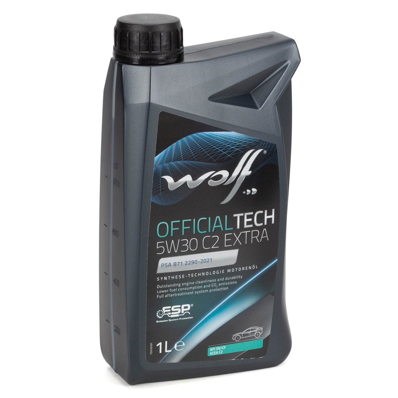 1L 1 Liter WOLF OFFICIALTECH 5W30 C2 EXTRA Motoröl Öl PSA B71 2290 FIAT 9.55535-S1