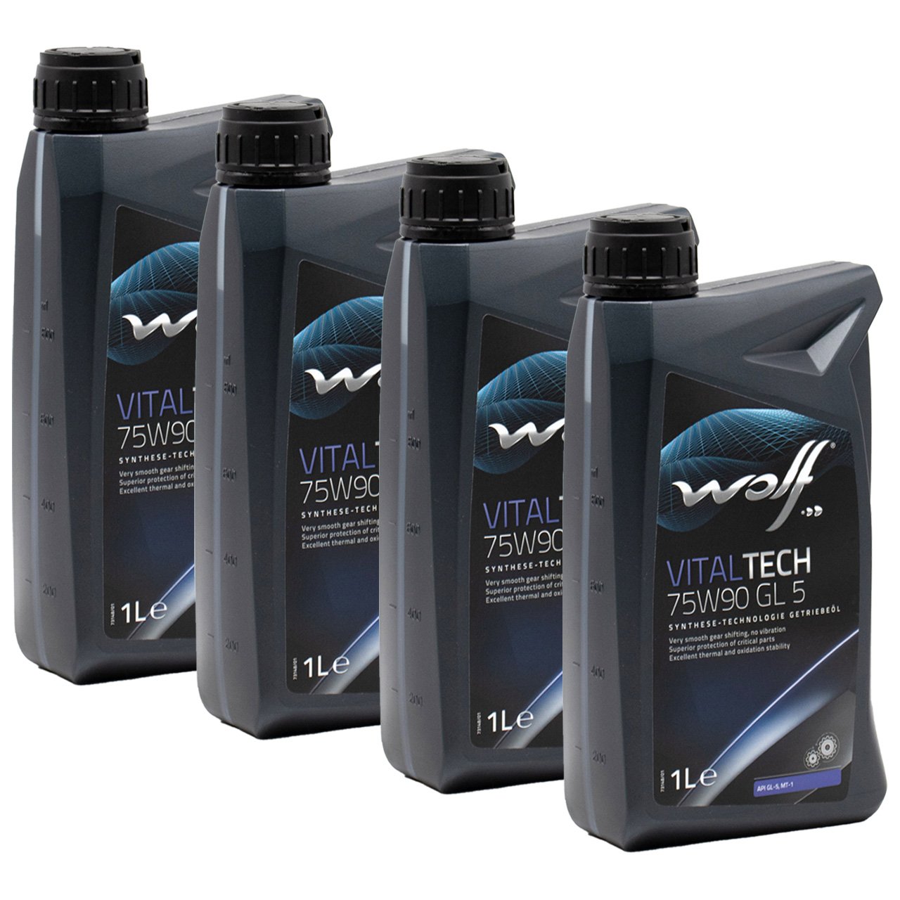 4L 4 Liter WOLF VITALTECH 75W90 GL-5 Getriebeöl Schaltgetriebeöl MT-1 MB 235.8