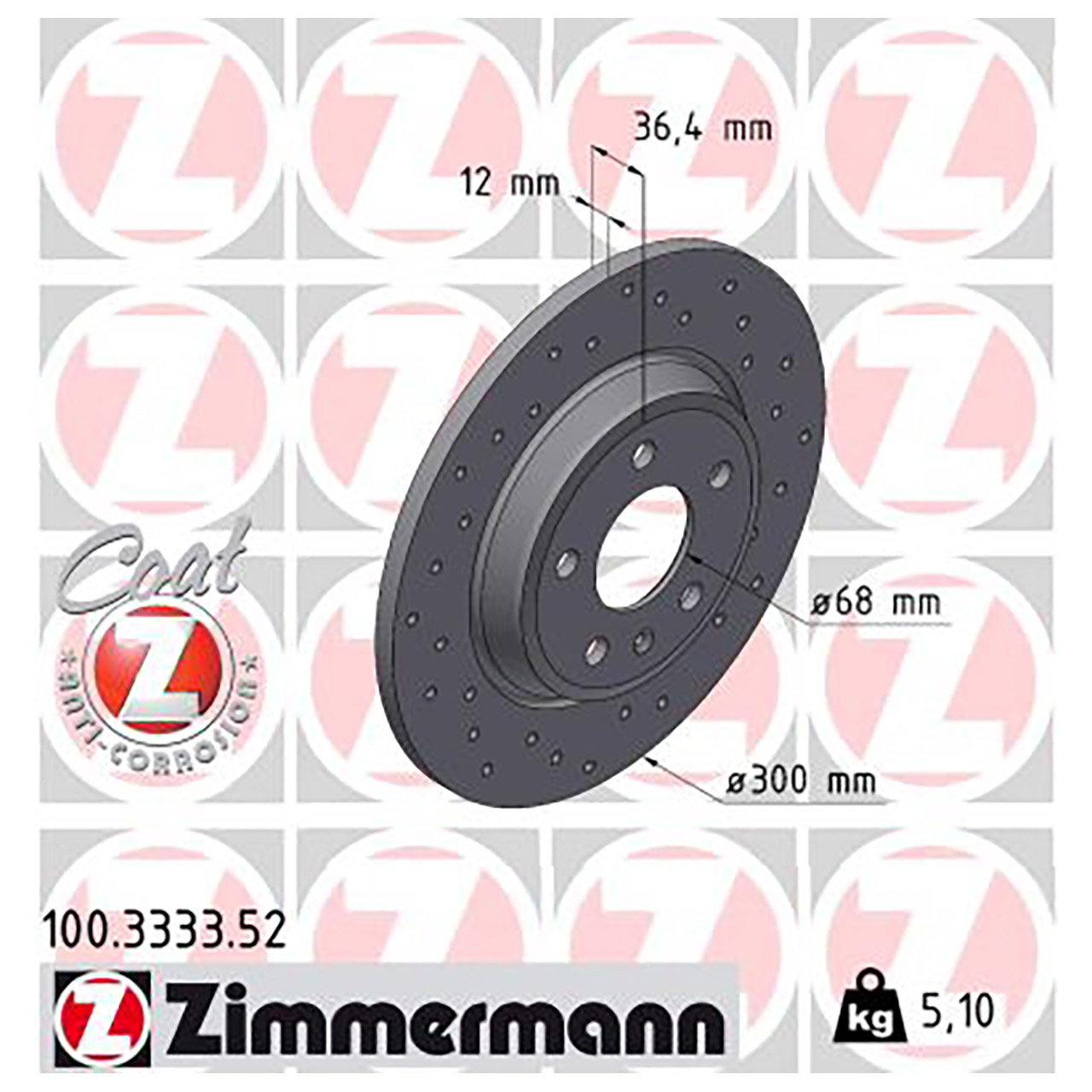 Zimmermann SPORT Bremsscheiben Satz AUDI A4 B8 A5 8T 8F A6 C7 A7 4G Q5 8RV FY hinten