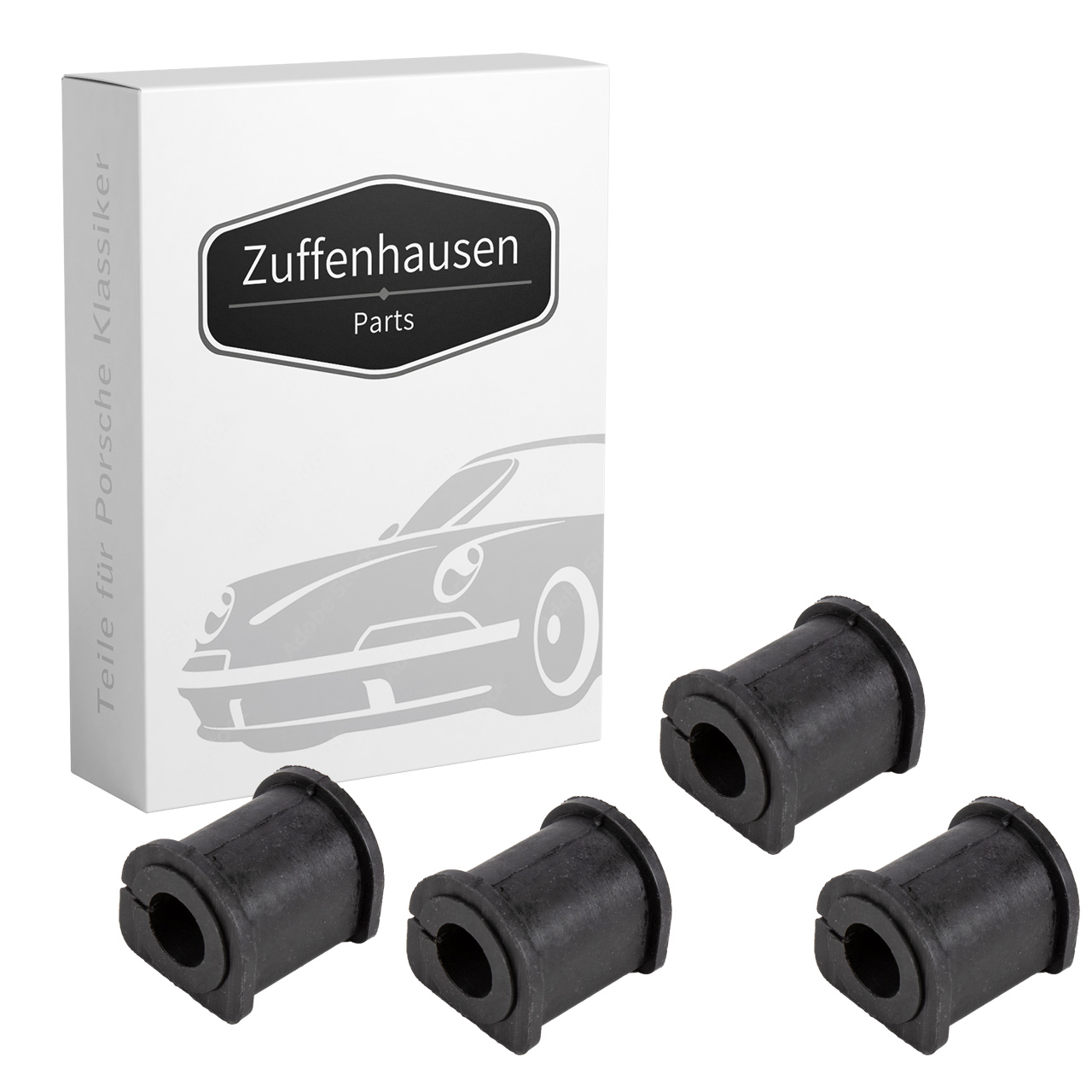 4x Stabilisatorlager Ø 15mm für PORSCHE 911 2.0 2.2 2.3 2.7 912 1.6 hinten 90133379303