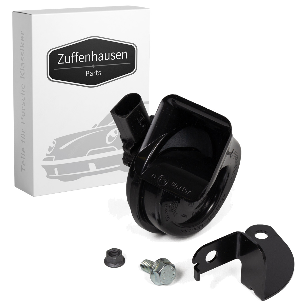 Fanfare Signalhorn + Halter HOCHTON für PORSCHE Cayenne (9PA) rechts 95563502201