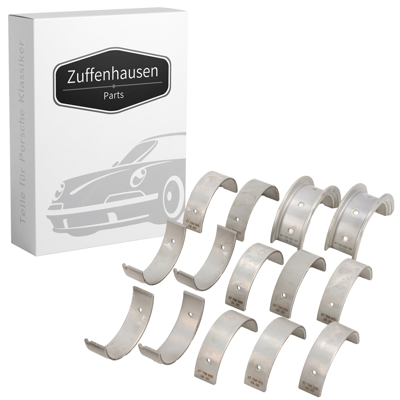 Kurbelwellenlager Satz - 0,25 / + 0,50 Lager -8 für PORSCHE 911 2.0-2.7 914 91110190168