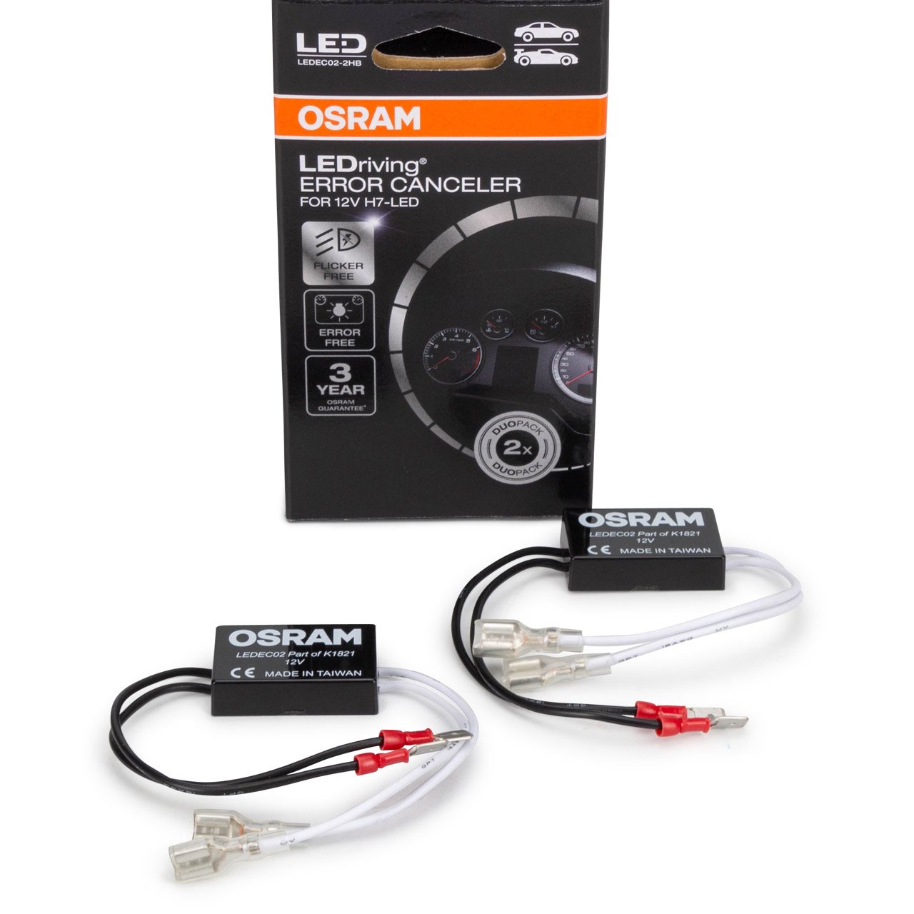 OSRAM LEDEC02-2HB LEDRIVING Error Canceller Steuergerät Scheinwerfer für H7 LED (2 Stück)