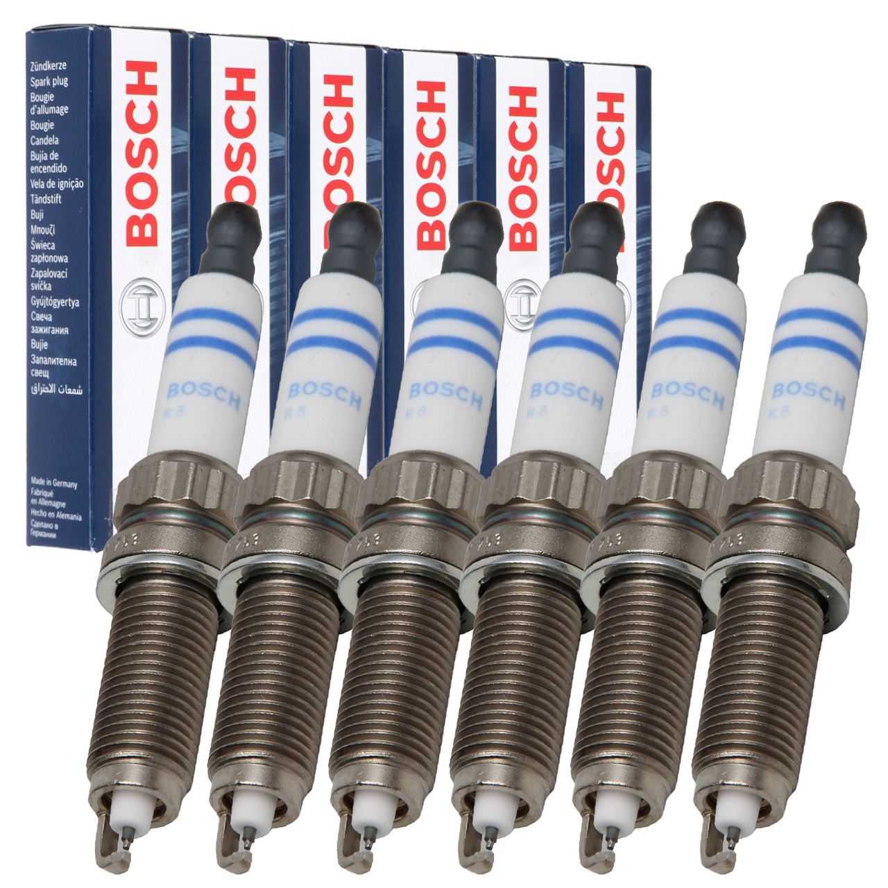 6x BOSCH ZR5TPP330 0242145541 Zündkerze BMW M2 F87 M3 F80 M4 F82 F83 X4 S55