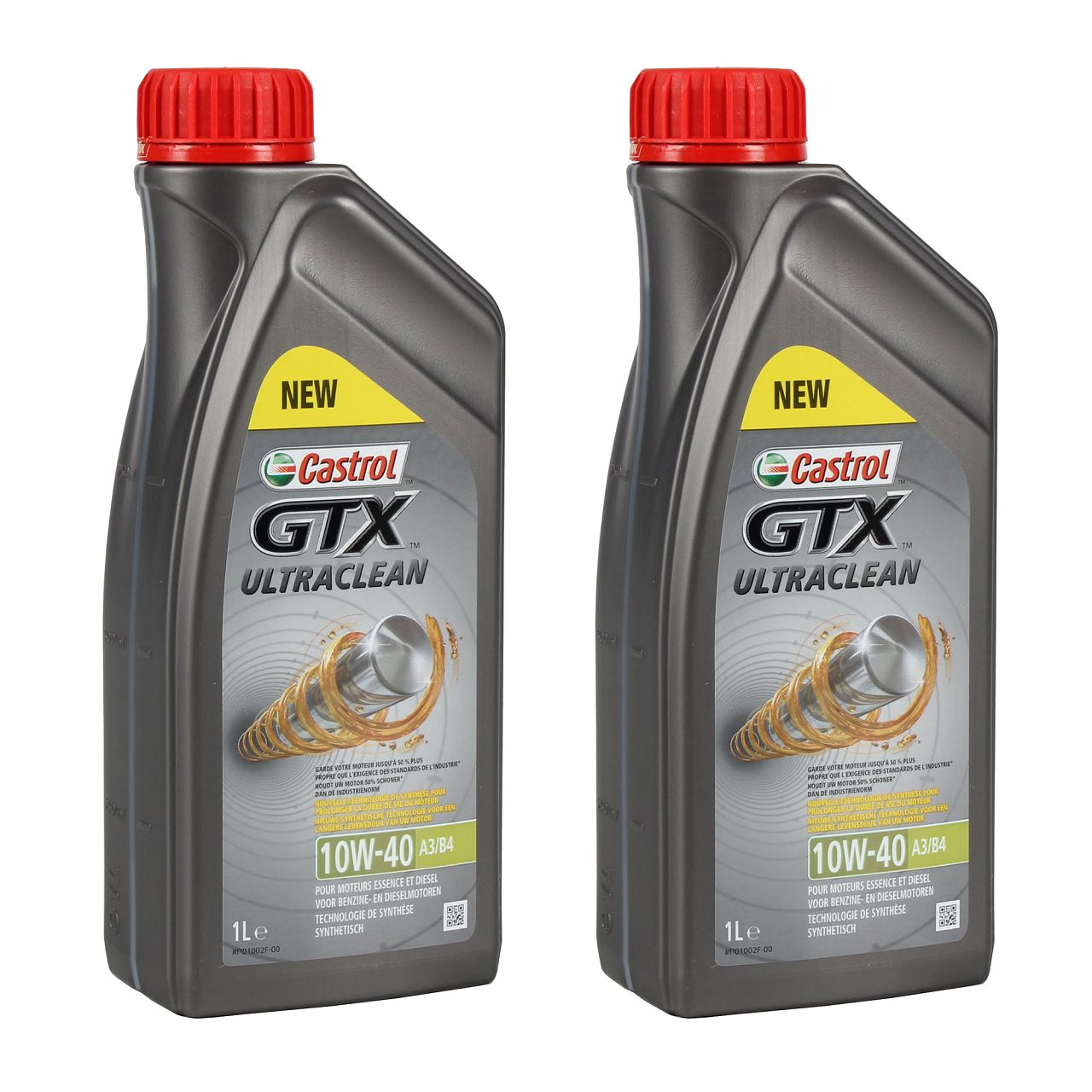 2L 2 Liter CASTROL GTX 10W-40 A3/B4 Motoröl Öl MB 226.5/229.3 RN0700/0710 VW 501.00/505.00