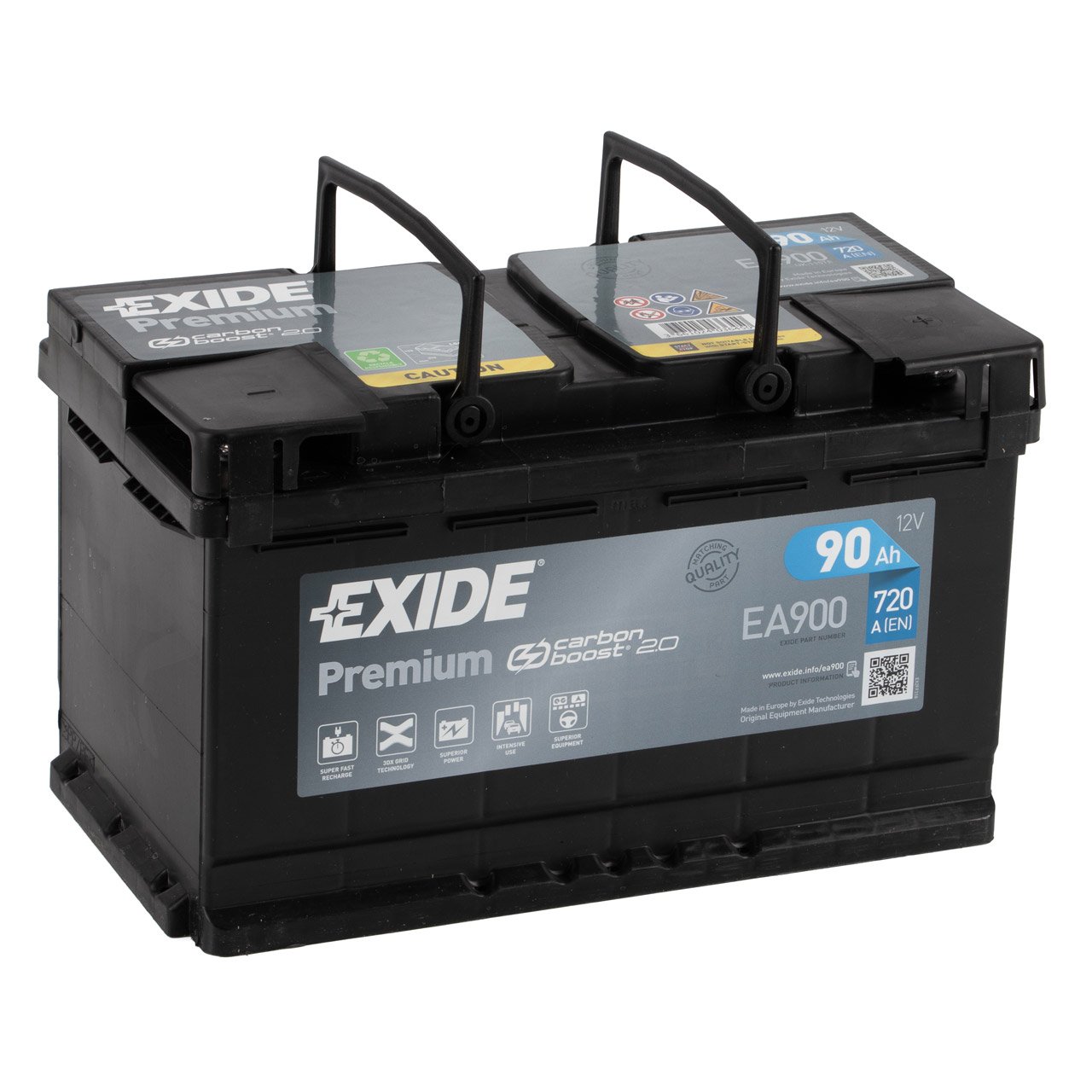 EXIDE EA900 PREMIUM Autobatterie Batterie Starterbatterie 12V 90Ah EN720A