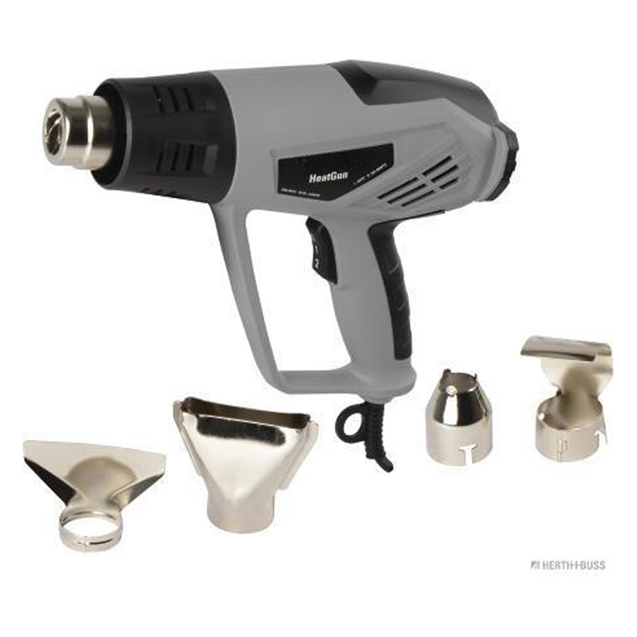 HERTH+BUSS ELPARTS 95920000 Heißluftföhn Heat Gun mit LCD Display bis 600 °C 230V 2000W