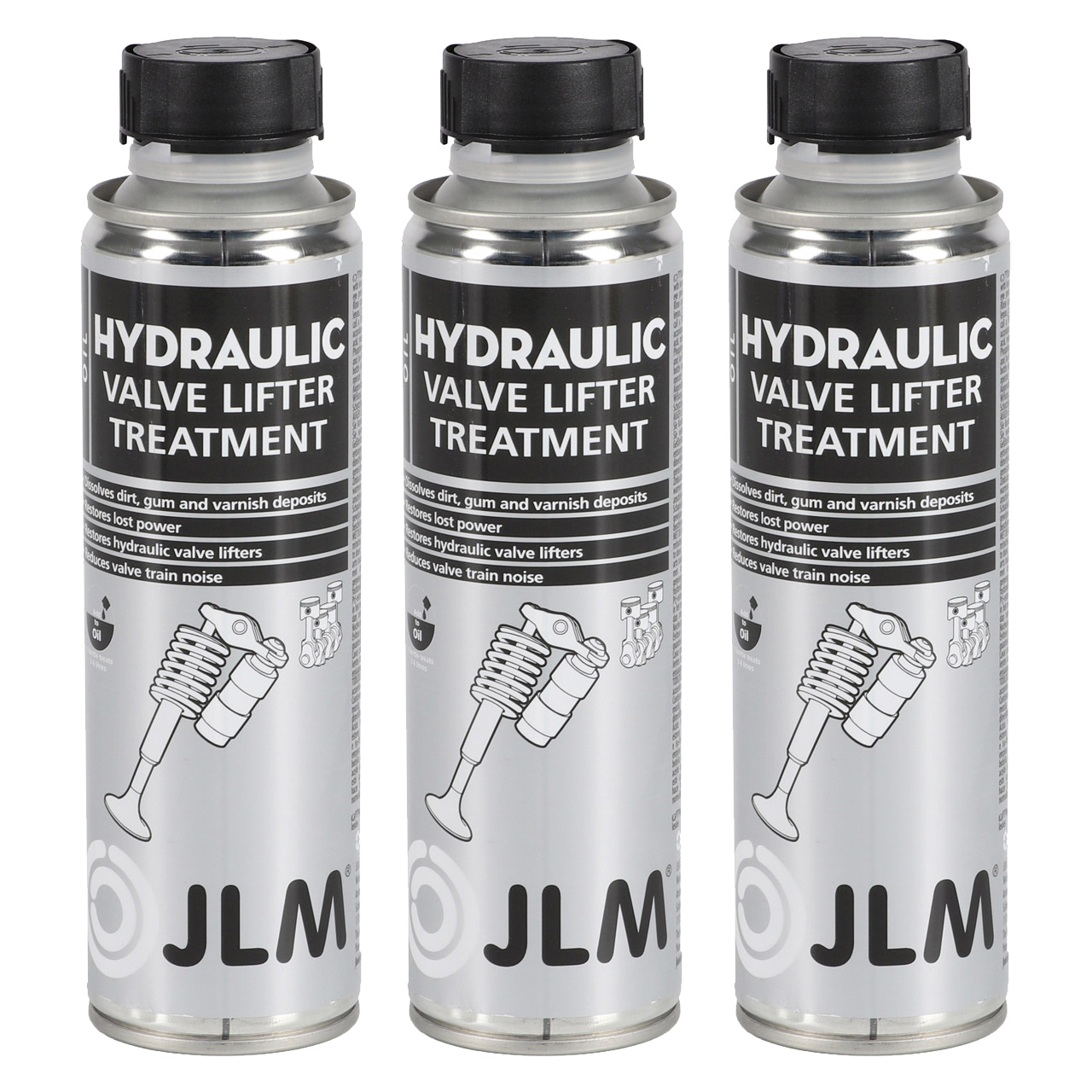 3x 250ml JLM Hydraulic Valve Lifter Hydro-Stößel-Additiv Hydrostößel Reiniger Additiv