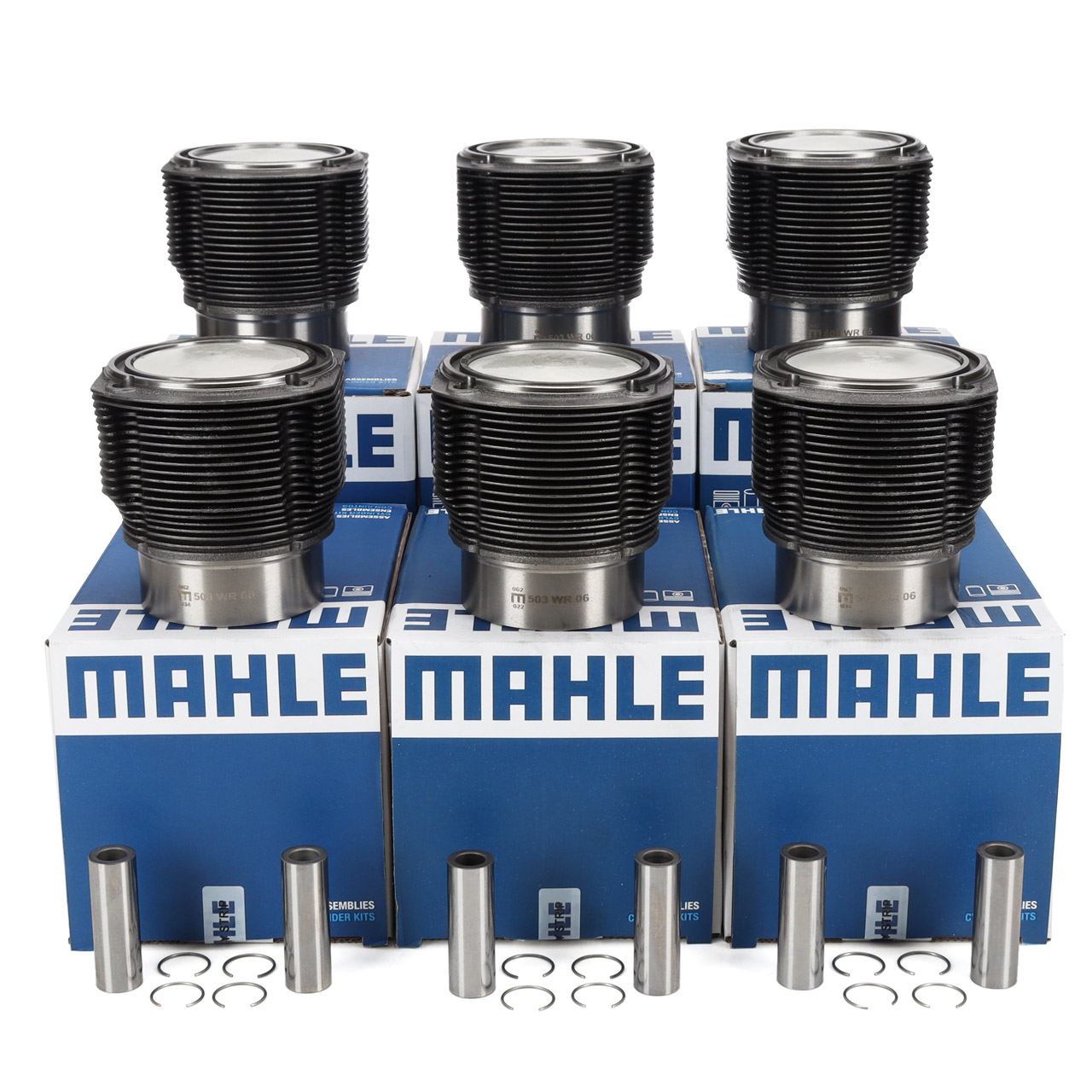 6x MAHLE 5031890 Kolben Reparatursatz PORSCHE 911 2.3 T 130/140 PS 1971-1973 PCG5031890