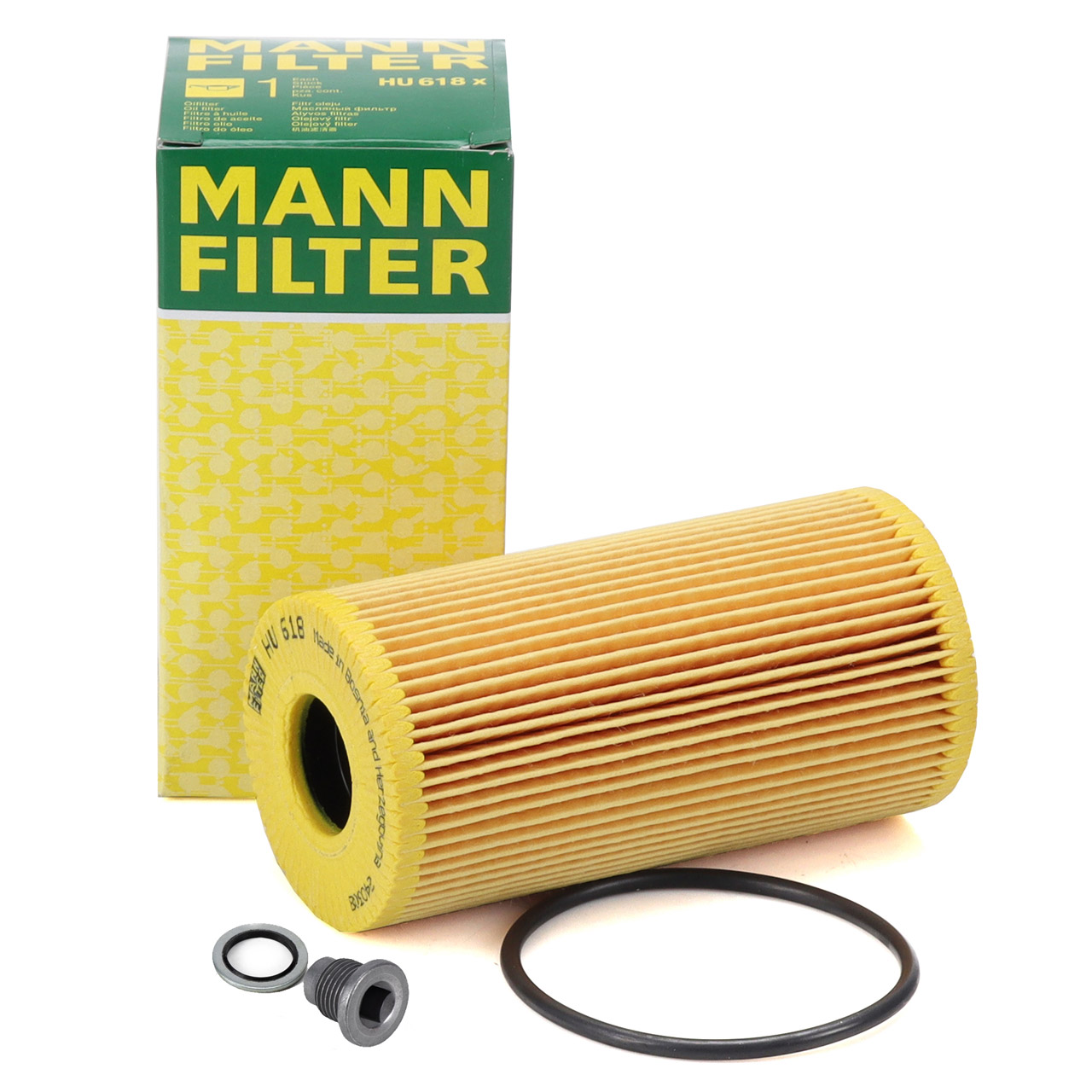 MANN HU618x Ölfilter + Schraube MERCEDES W205 S205 OM626 NISSAN X-Trail 3 (T32) 1.6 dCi