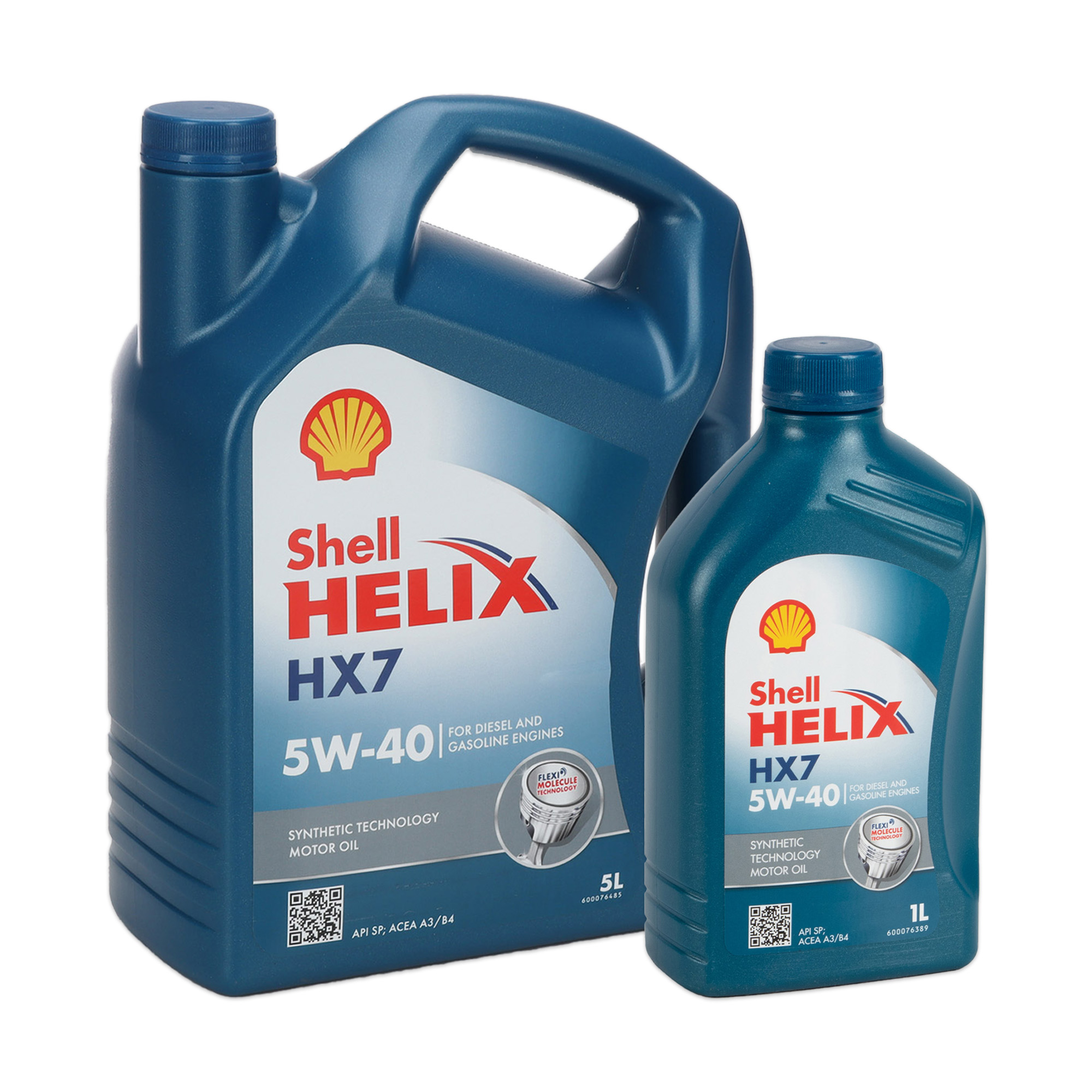 6L 6 Liter SHELL HELIX HX7 5W-40 Motoröl API SP ACEA A3/B4 MB 229.3 VW 502.00/505.00