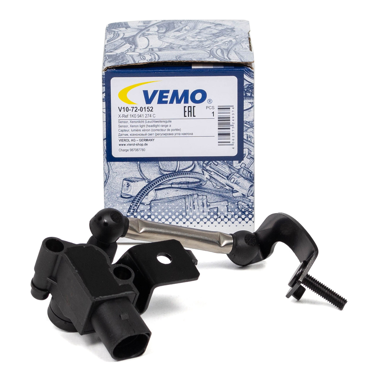 VEMO V10-72-0152 Sensor Leuchtweitenregulierung XENON AUDI A3 8P Golf 5 6 Leon Octavia 2