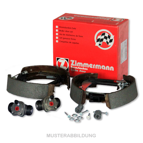 ZIMMERMANN Bremsbacken + Radbremszylinder Satz RENAULT Twingo 3 (BCM_) 0.9 TCe 1.0 SCe