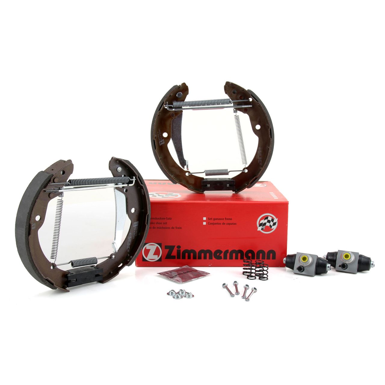 ZIMMERMANN Bremsbacken + Radbremszylinder Satz SEAT Inca SKODA Octavia 2 (1U) VW Caddy 2