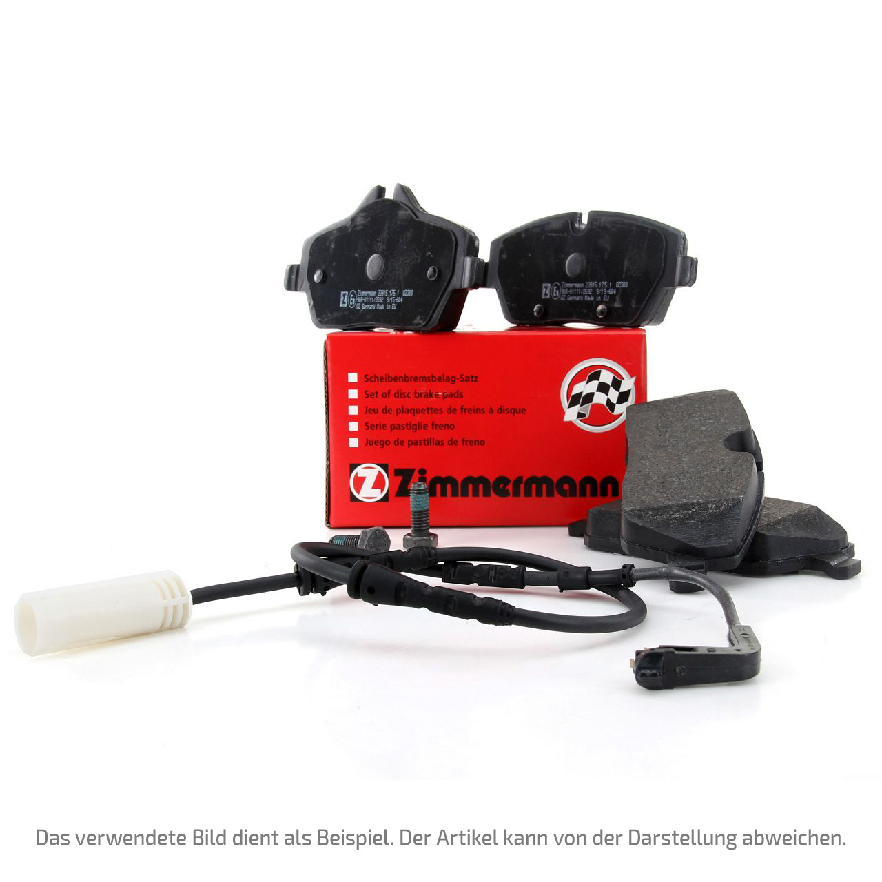 ZIMMERMANN Bremsbeläge + Warnkontakt AUDI Q7 (4MB) PR-1KQ/1KU/1KW/1KD hinten