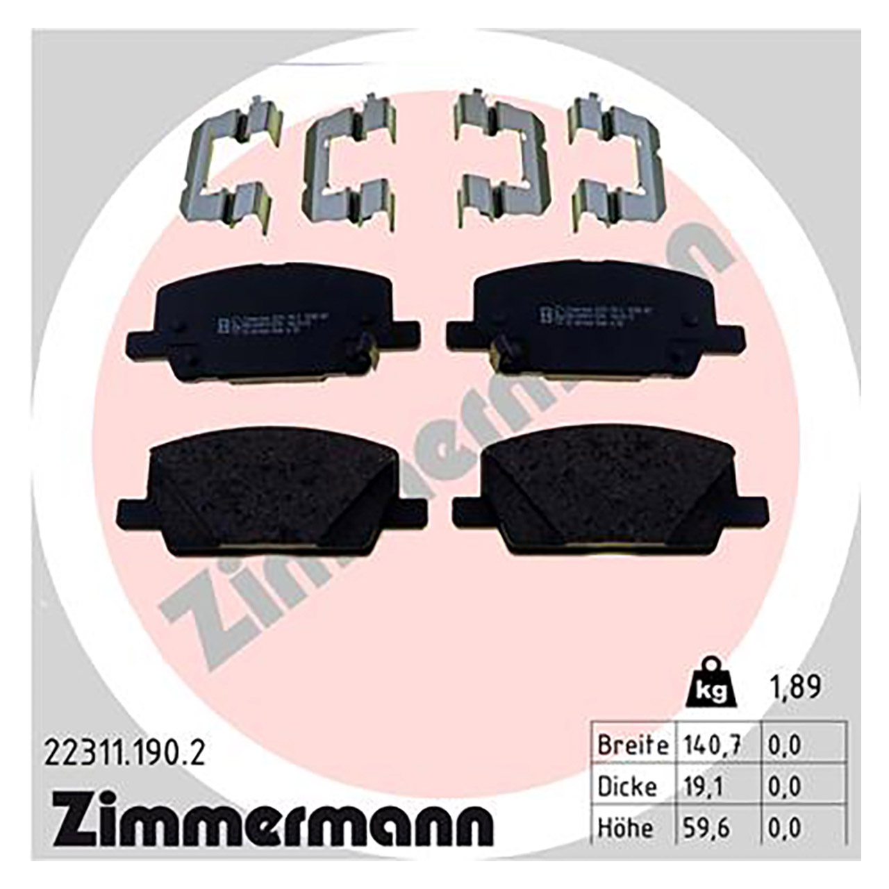 Zimmermann SPORT Bremsscheiben + Beläge OPEL Mokka (J13) ab Fgst. J4000001/JB000001 vorne