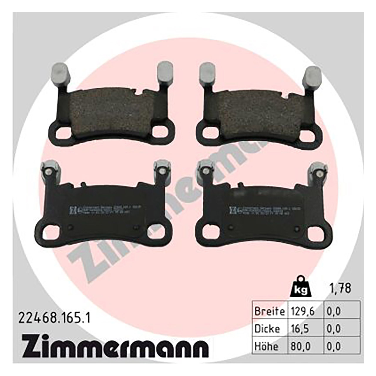 ZIMMERMANN Bremsscheiben + Beläge + Sensor PORSCHE Cayenne (9Y) PR-1KR/1KV 18 Zoll hinten