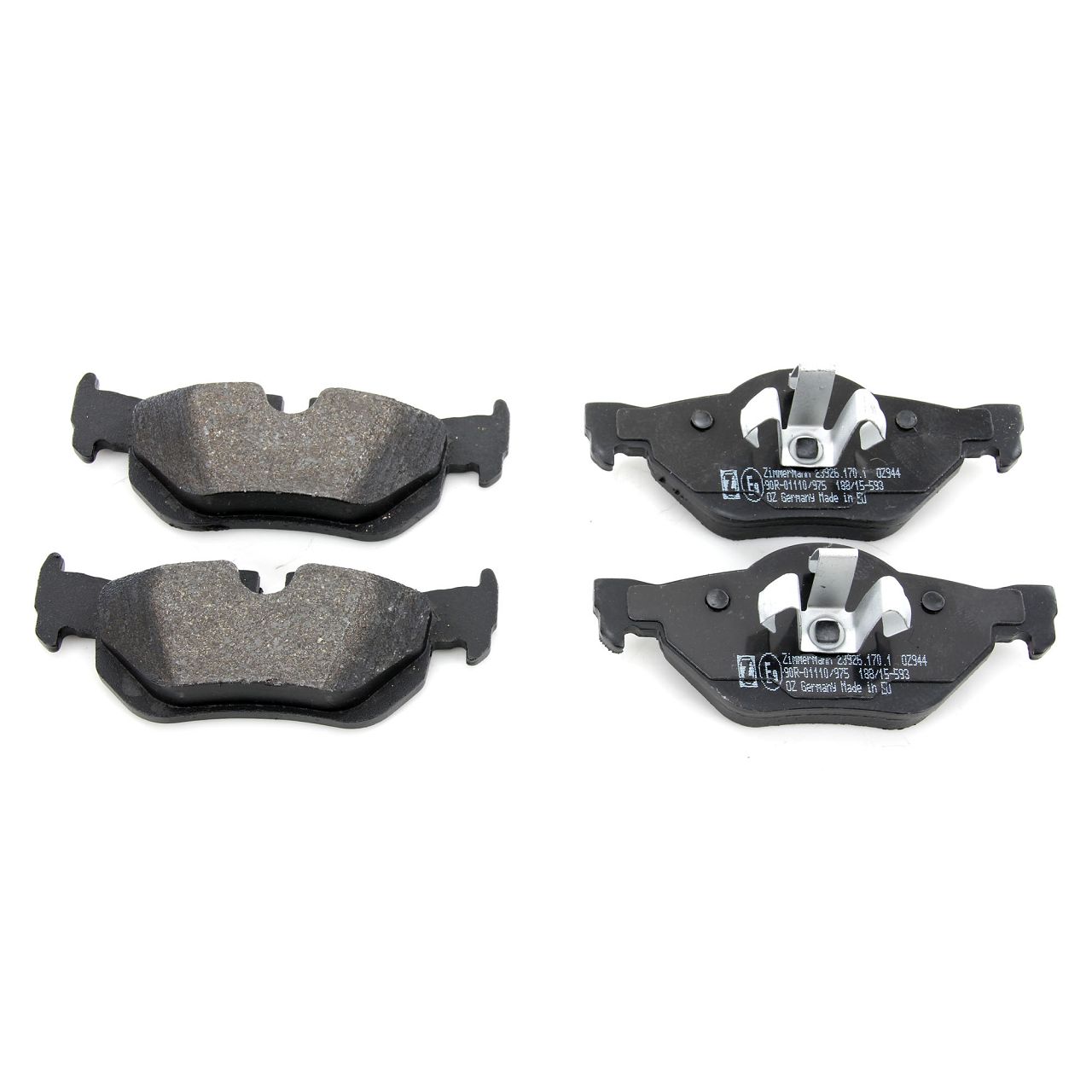 ZIMMERMANN Bremsscheiben + Beläge + Wako BMW E82 E88 118-125i 118/120d bis 02.2010 hinten